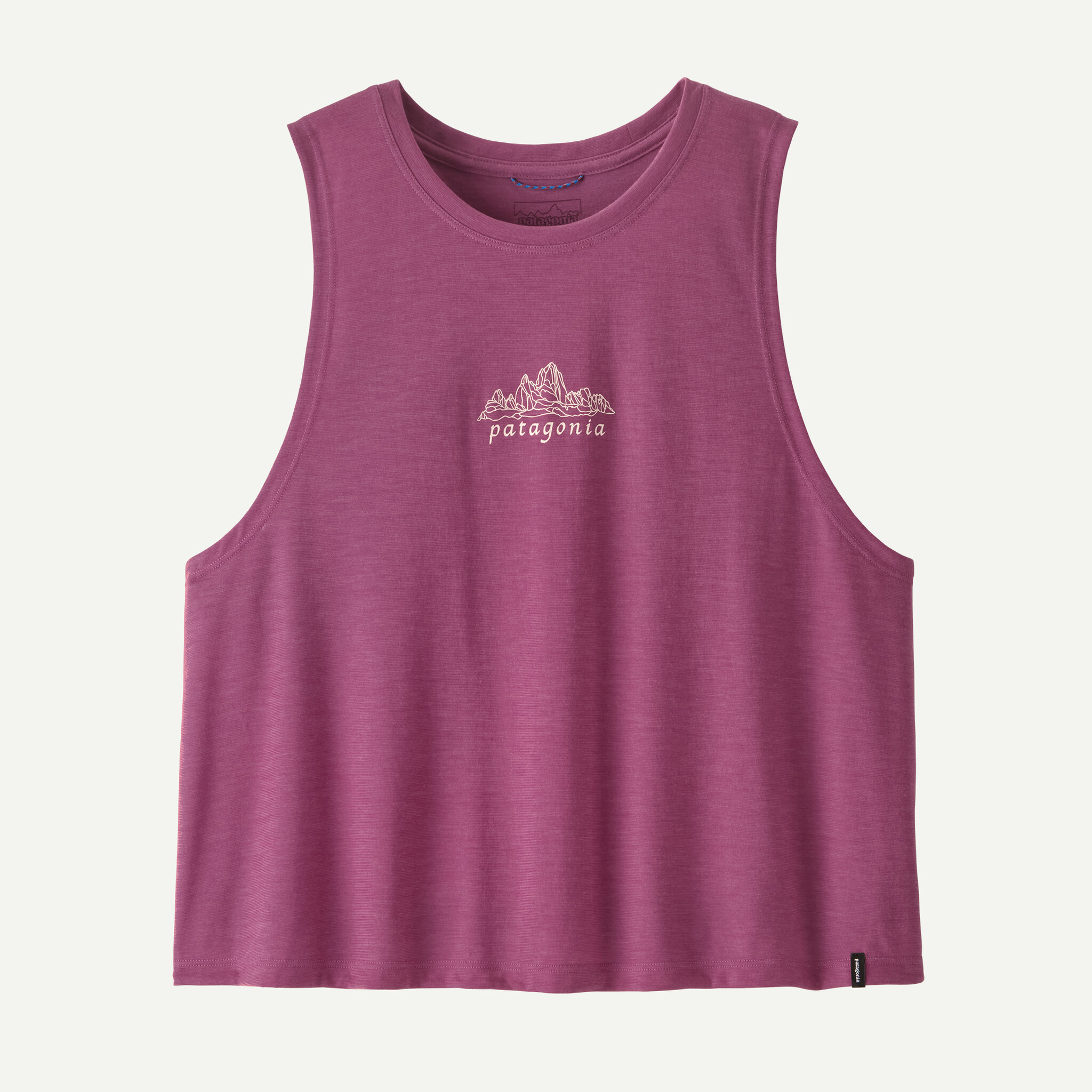 Women's Capilene(R) Cool Trail Cropped Tank Top - Fitz Roy Nimbus: Faded Magenta