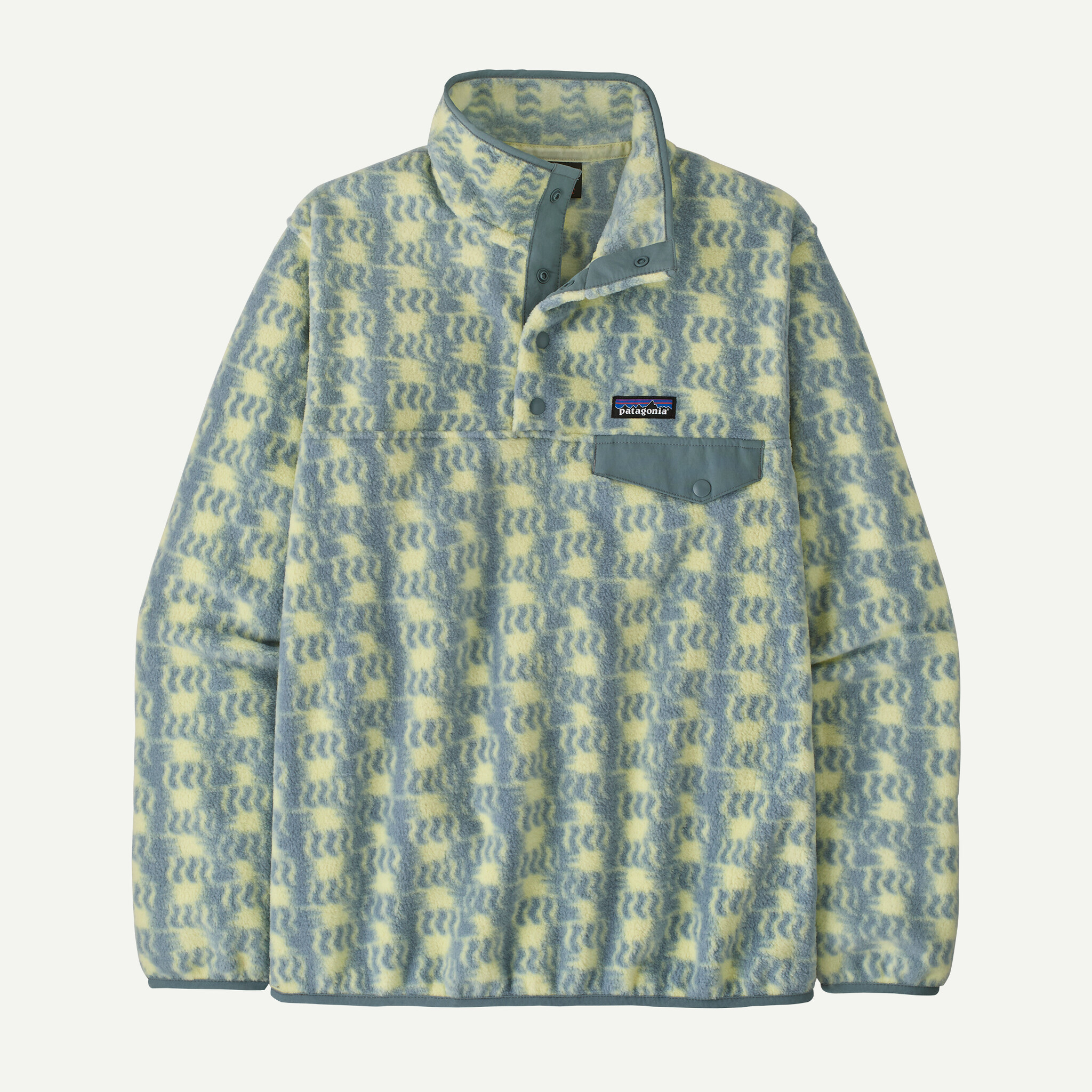 Women's Lightweight Synchilla(R) Snap-T(R) Fleece Pullover - Sun Quilt: Blue Sage