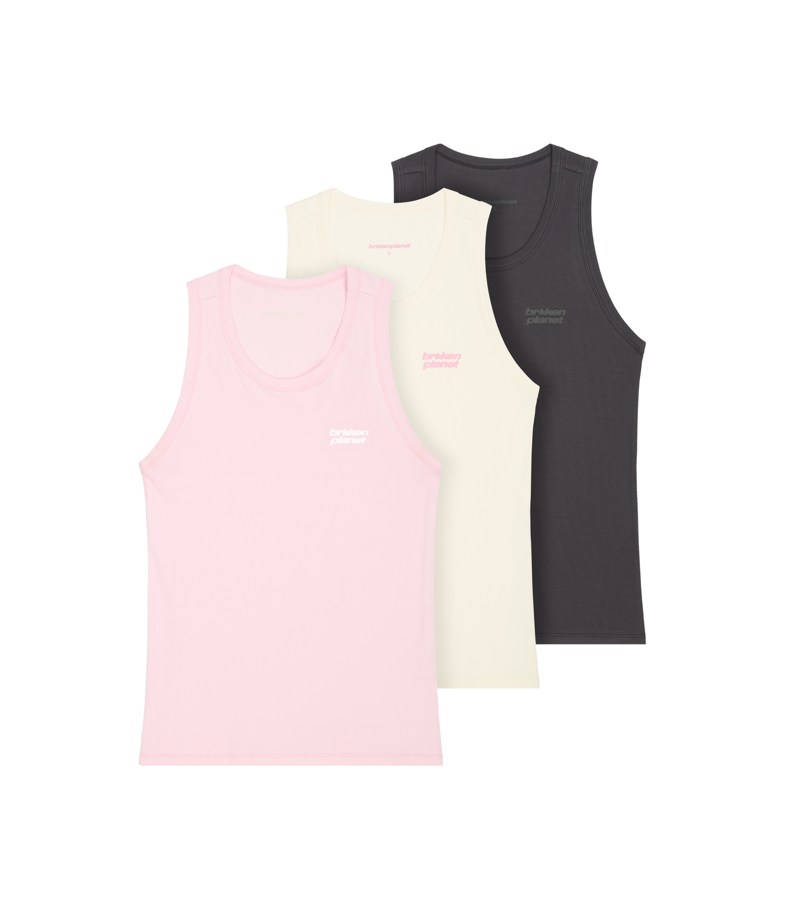Men's Tank Top (3-pack) - Pink/White/Black