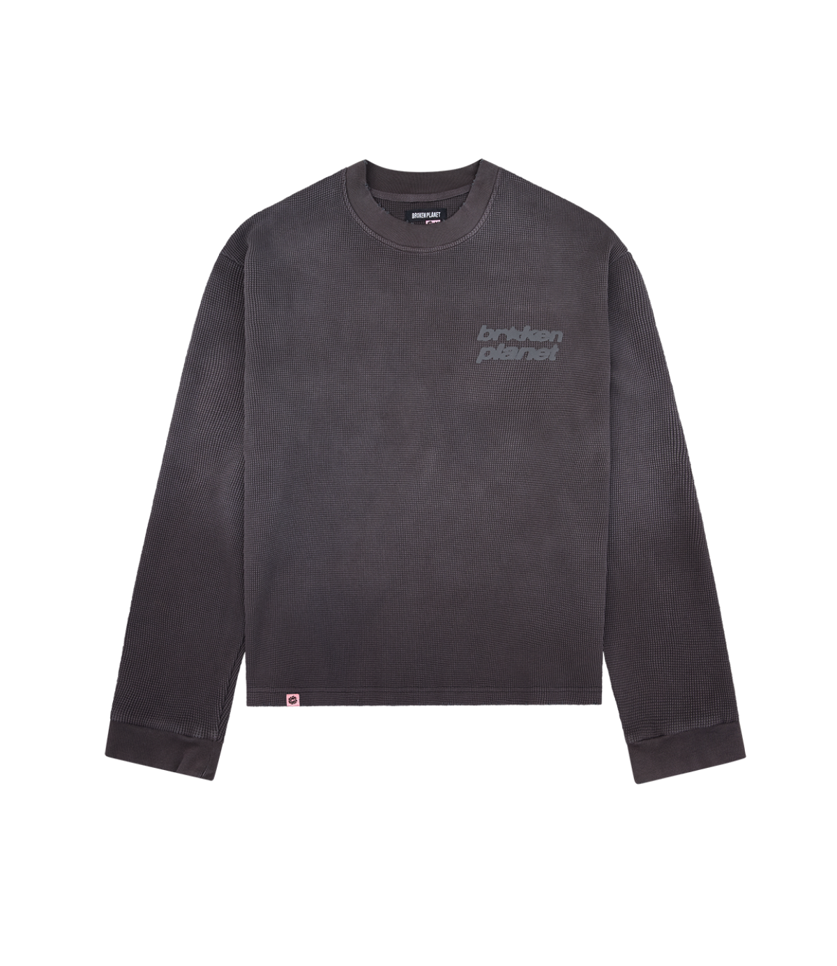 Star Logo Sunfaded Waffle Long Sleeve - Soot Black - 3