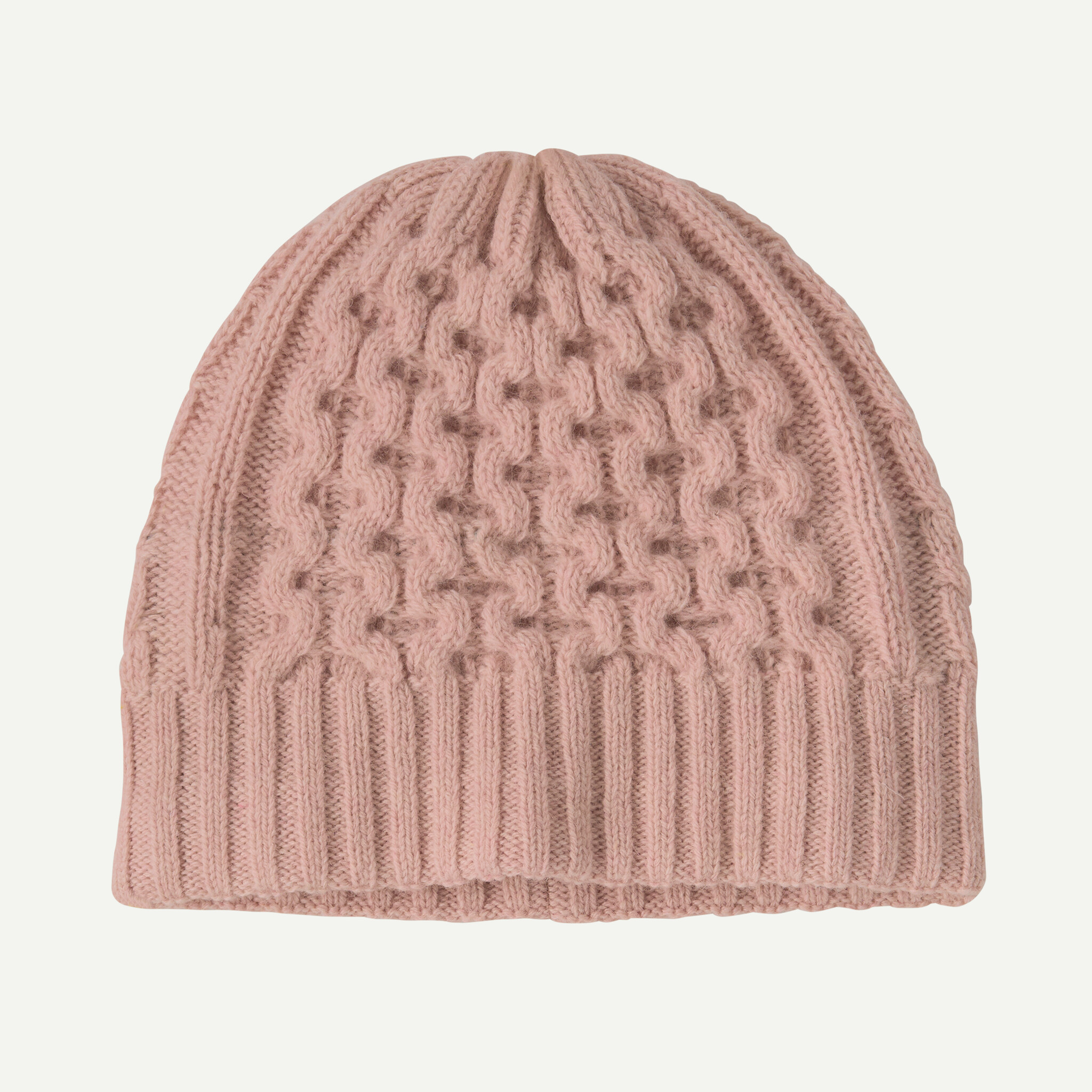 Coastal Cable Beanie - Pink Frost