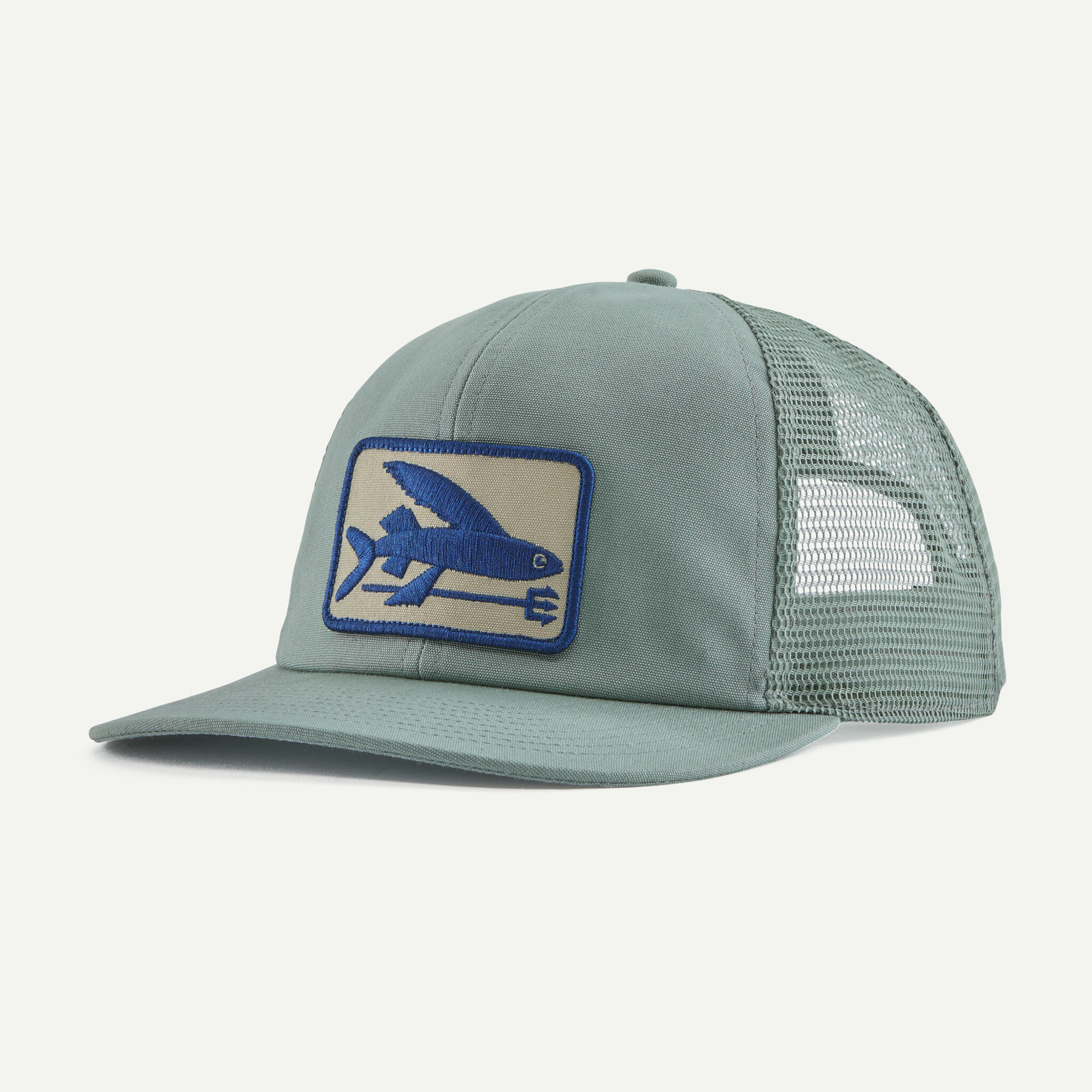 Flying Fish Relaxed Trucker Hat - Cover Green