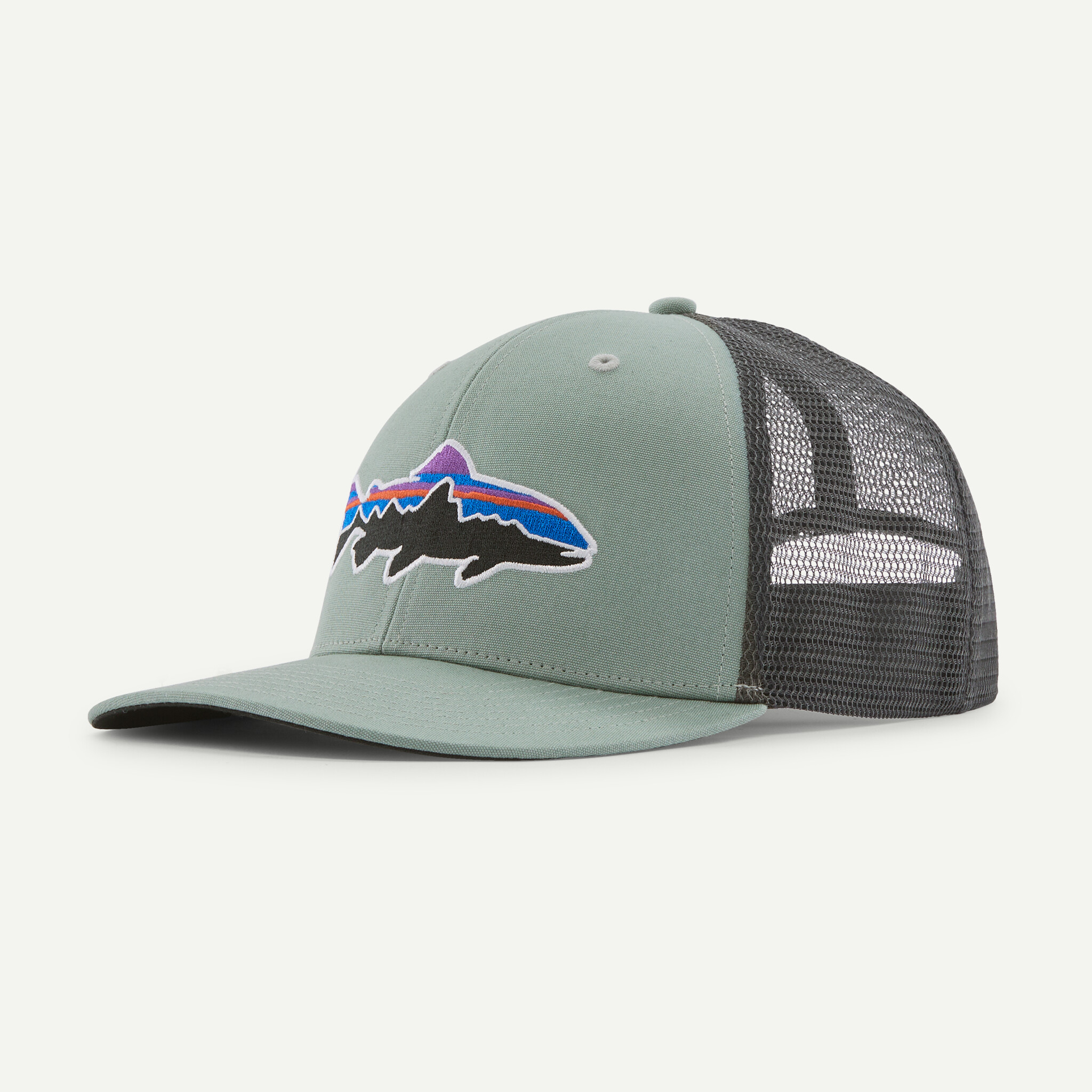 Fitz Roy Trout Trucker Hat - Cover Green