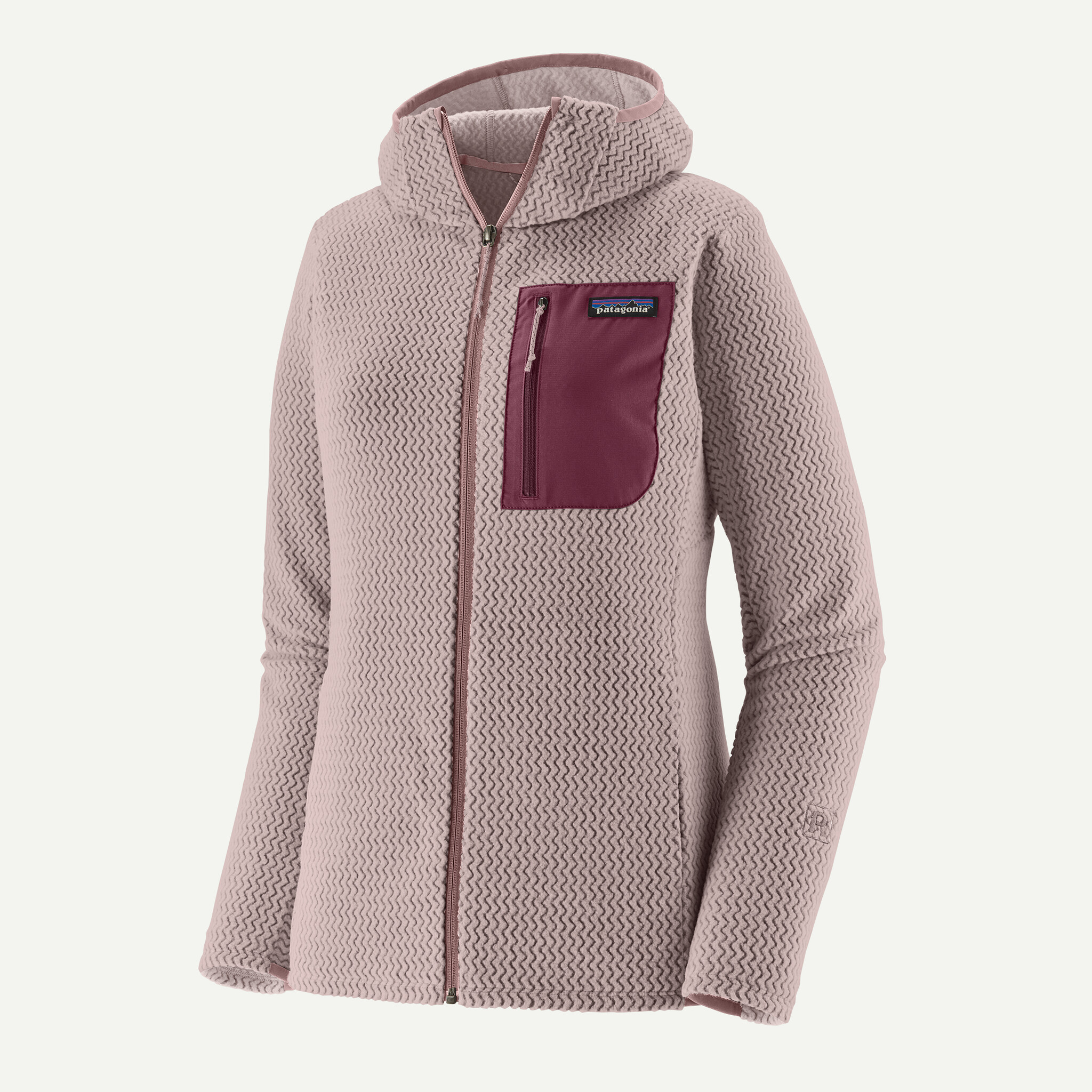 Women's R1(R) Air Fleece Full-Zip Hoody - Stingray Mauve