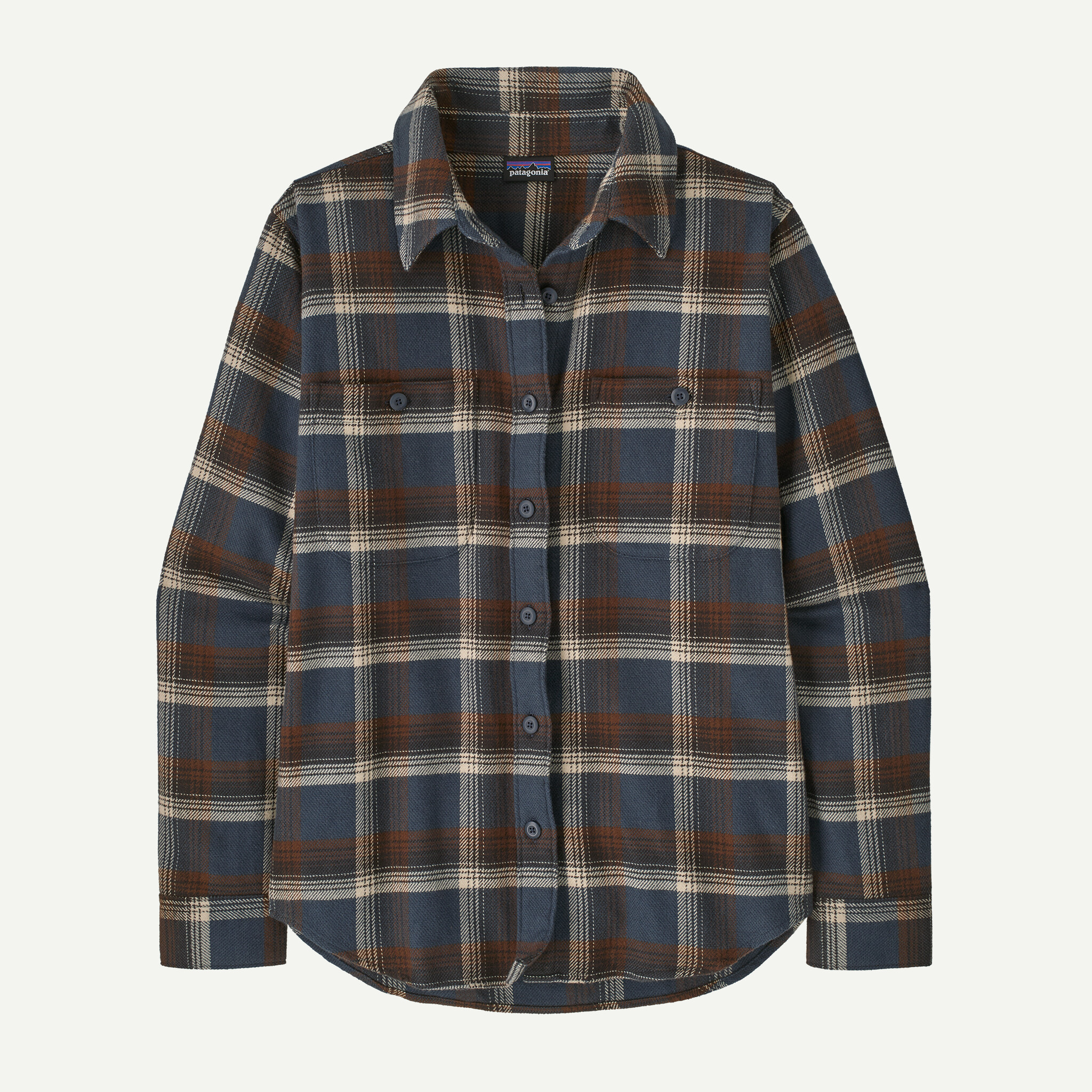 Women's Fjord Flannel Shirt - Cozy Cabin: Smolder Blue
