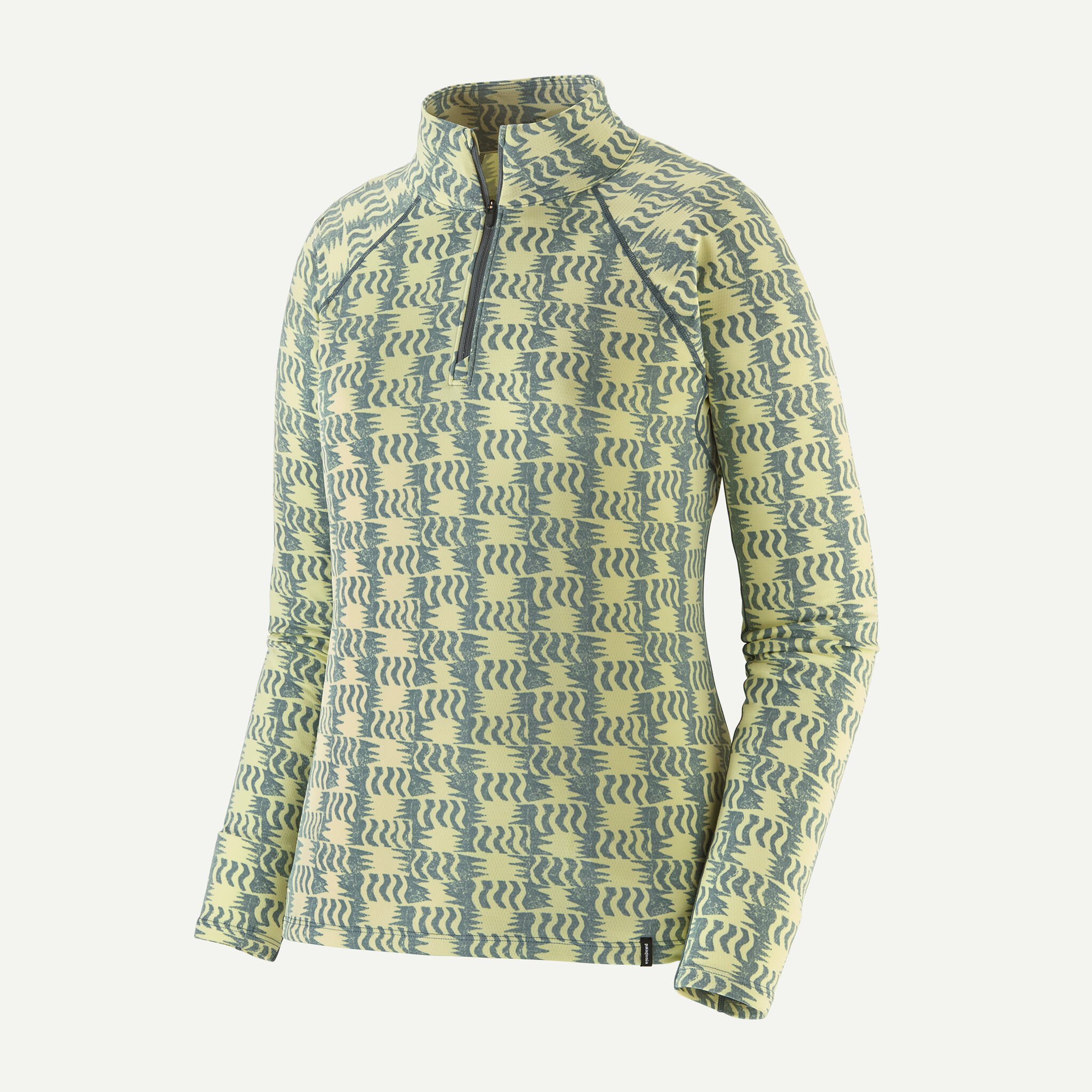 Women's Capilene(R) Midweight Zip-Neck - Sun Quilt: Blue Sage