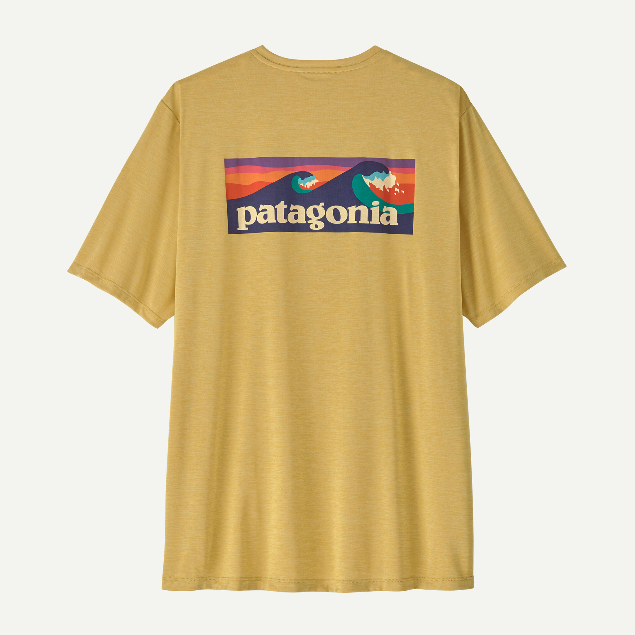 Men's Capilene(R) Cool Daily Shirt - Boardshort Logo - Limestone Yellow - Light Limestone Yellow X-Dye