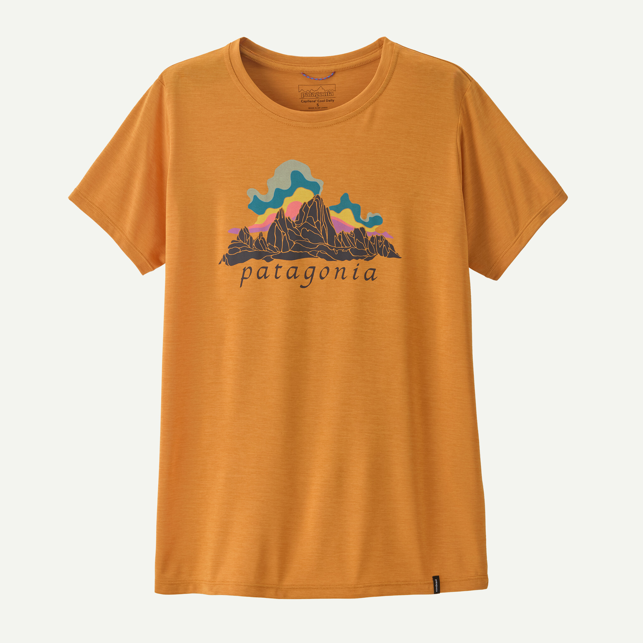 Women's Capilene(R) Cool Daily Shirt - Fitz Roy Nimbus - Dried Mango - Light Dried Mango X-Dye