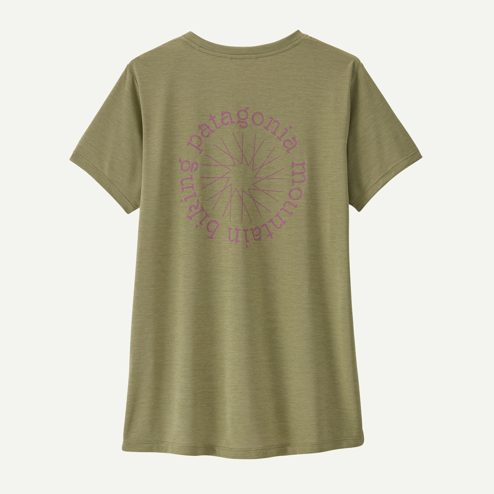 Women's Capilene(R) Cool Daily Shirt - Spoke Stencil - Gumtree Green - Light Gumtree Green X-Dye