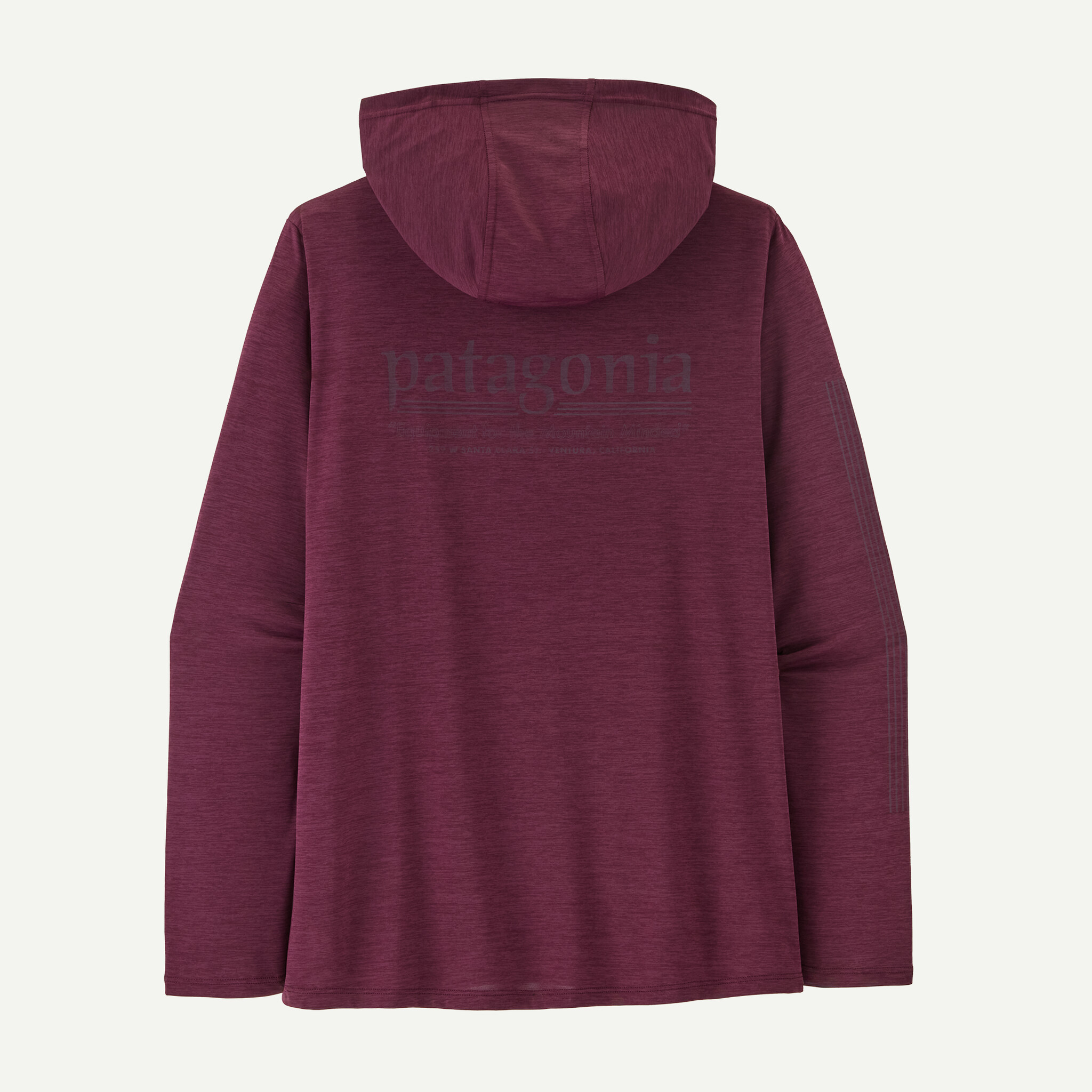 Women's Capilene(R) Cool Daily Hoody - Hut Tripper - Berry Fig - Light Berry Fig X-Dye