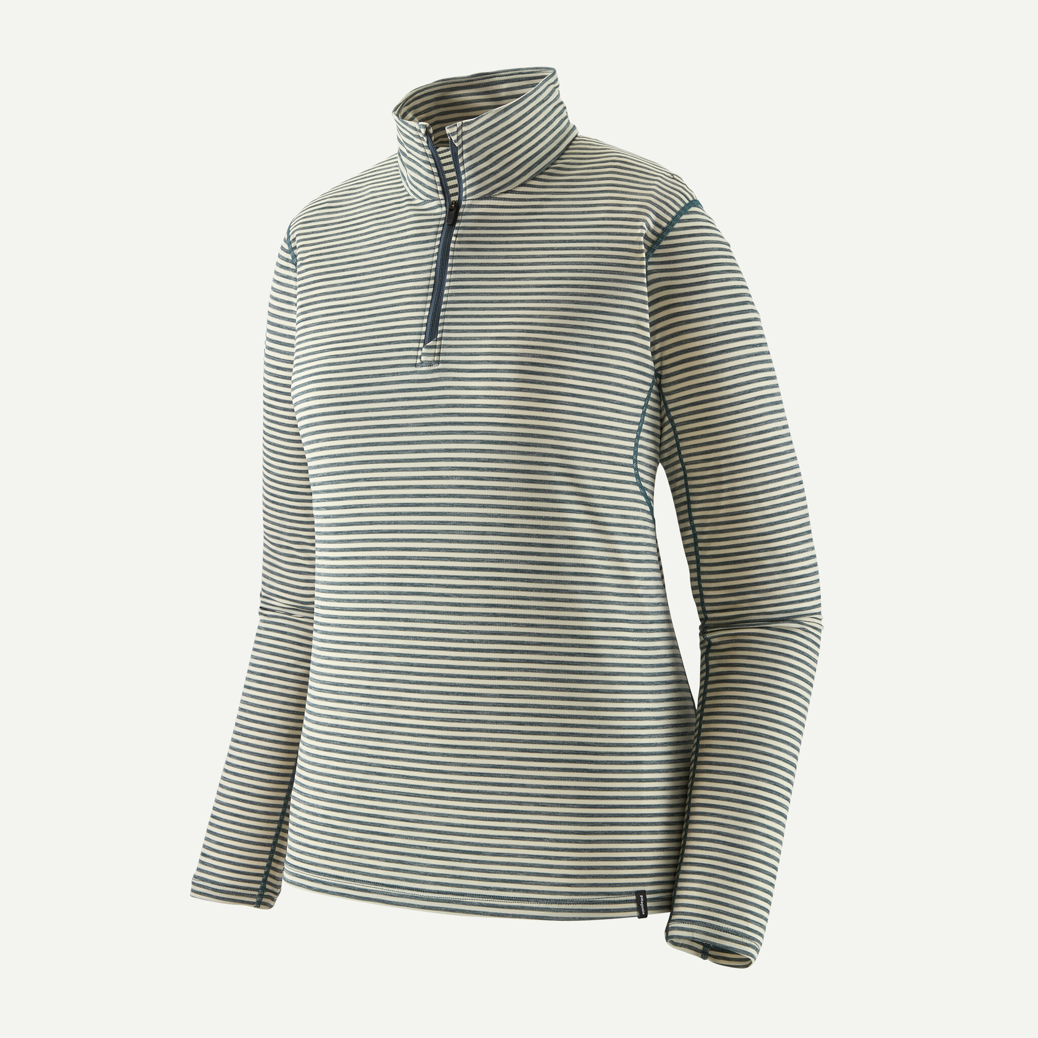 Women's Capilene(R) Lightweight Zip-Neck - Polar Stripe: Summit Blue