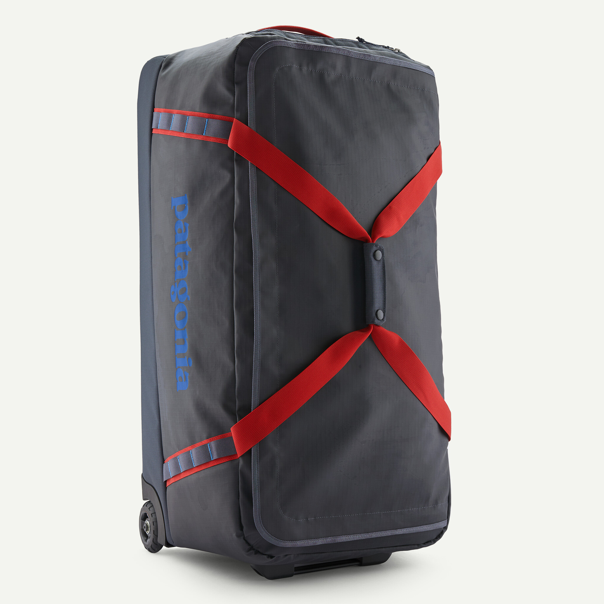 Black Hole(R) Wheeled Duffel 100L - Smolder Blue w/Amanita Red
