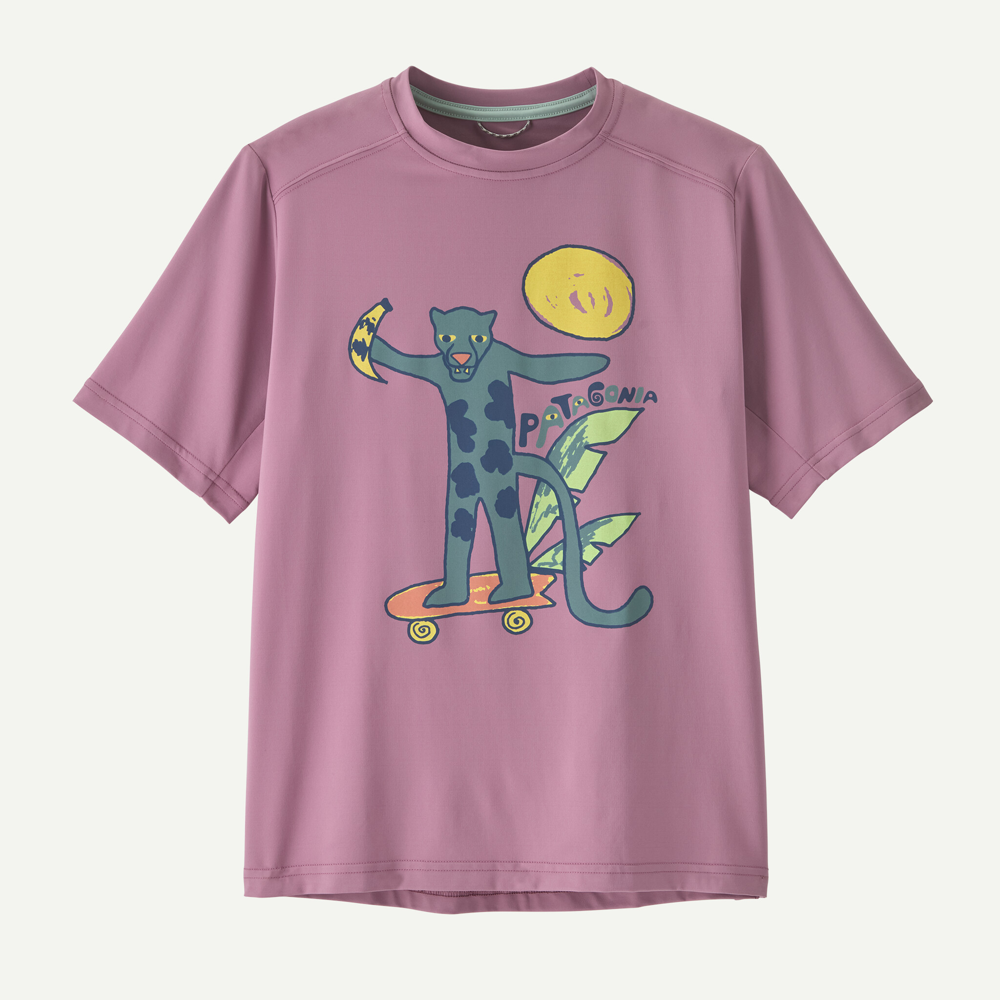Kids' Capilene(R) Silkweight T-Shirt - Jaguar Boogie: Light Violet