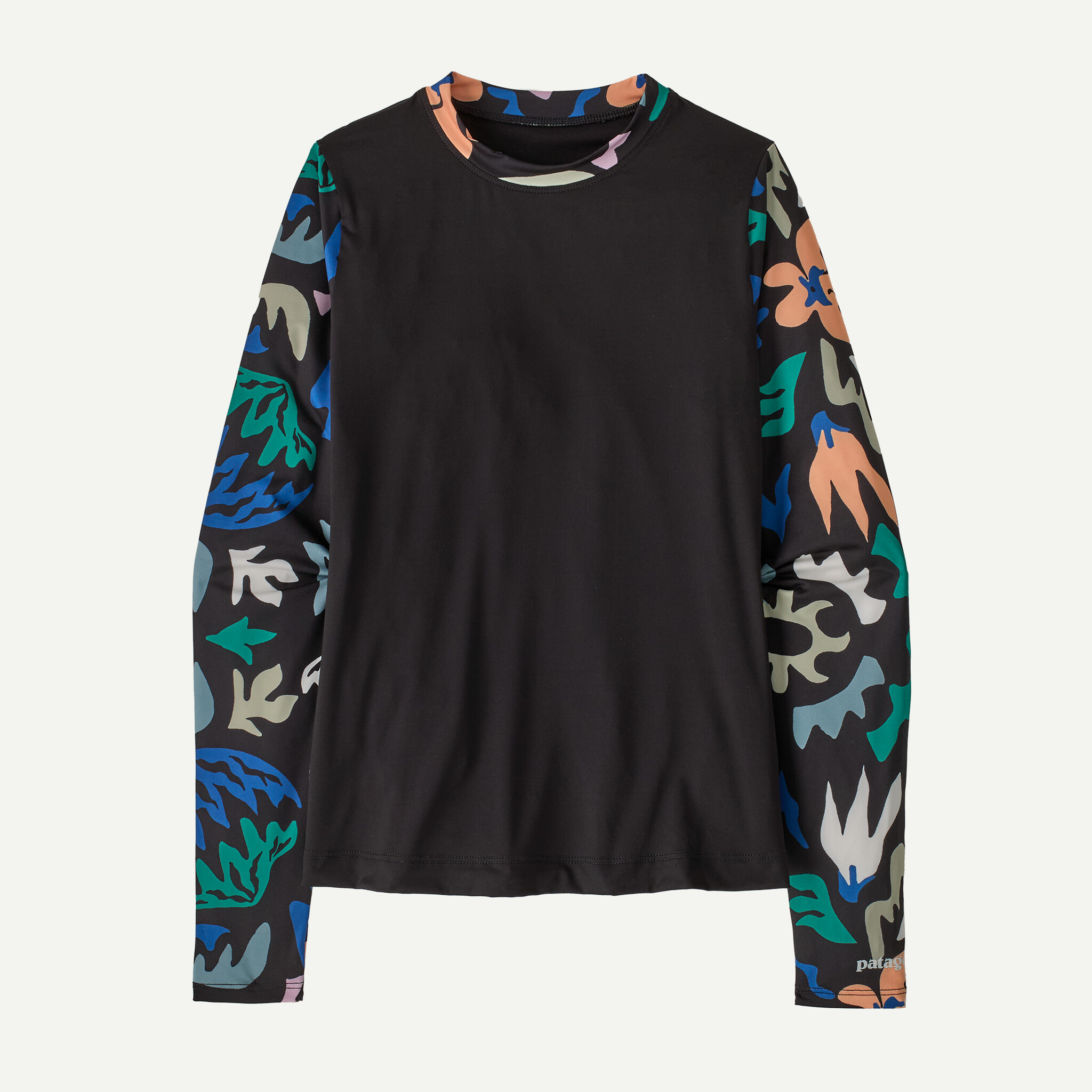 Women's Swell Seeker Rashguard - Kaleido Bloom: Black