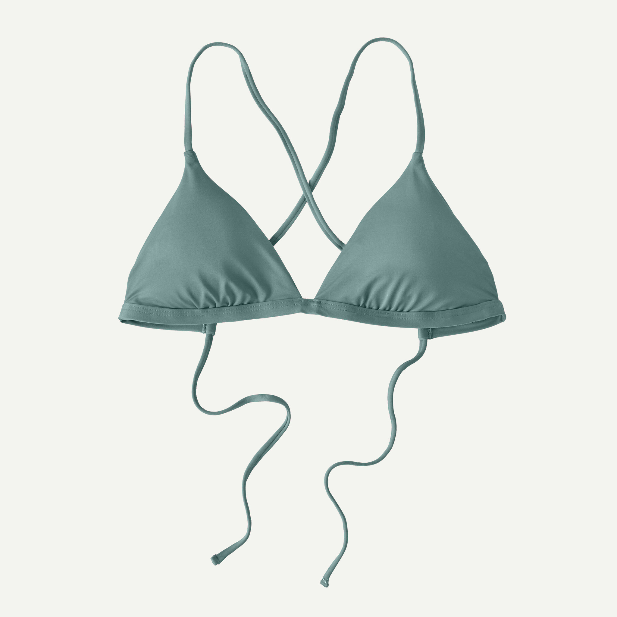 Women's Cross Shore Triangle Bikini Top - Blue Sage