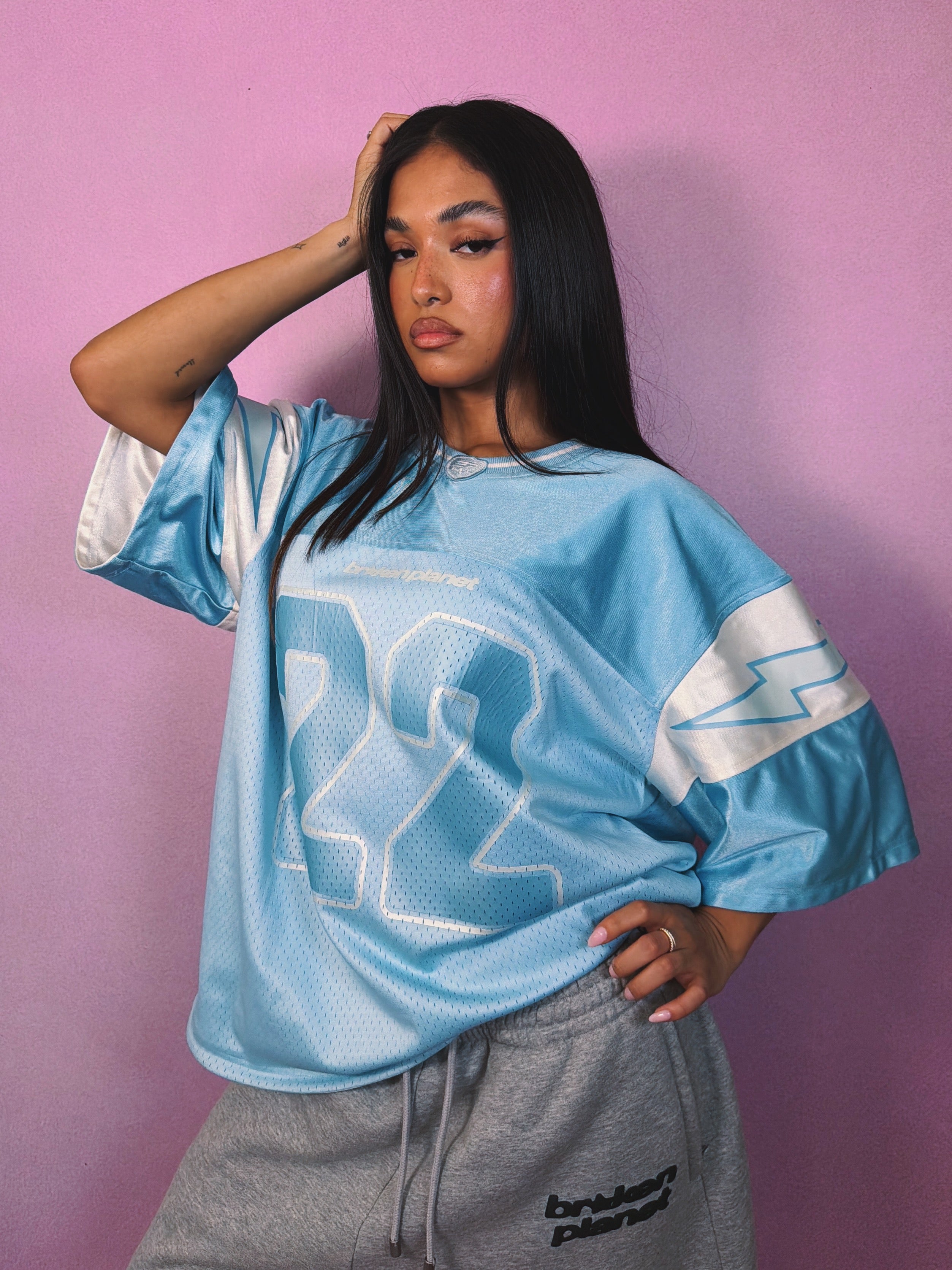 Reversible Bolt Jersey - Sky Blue