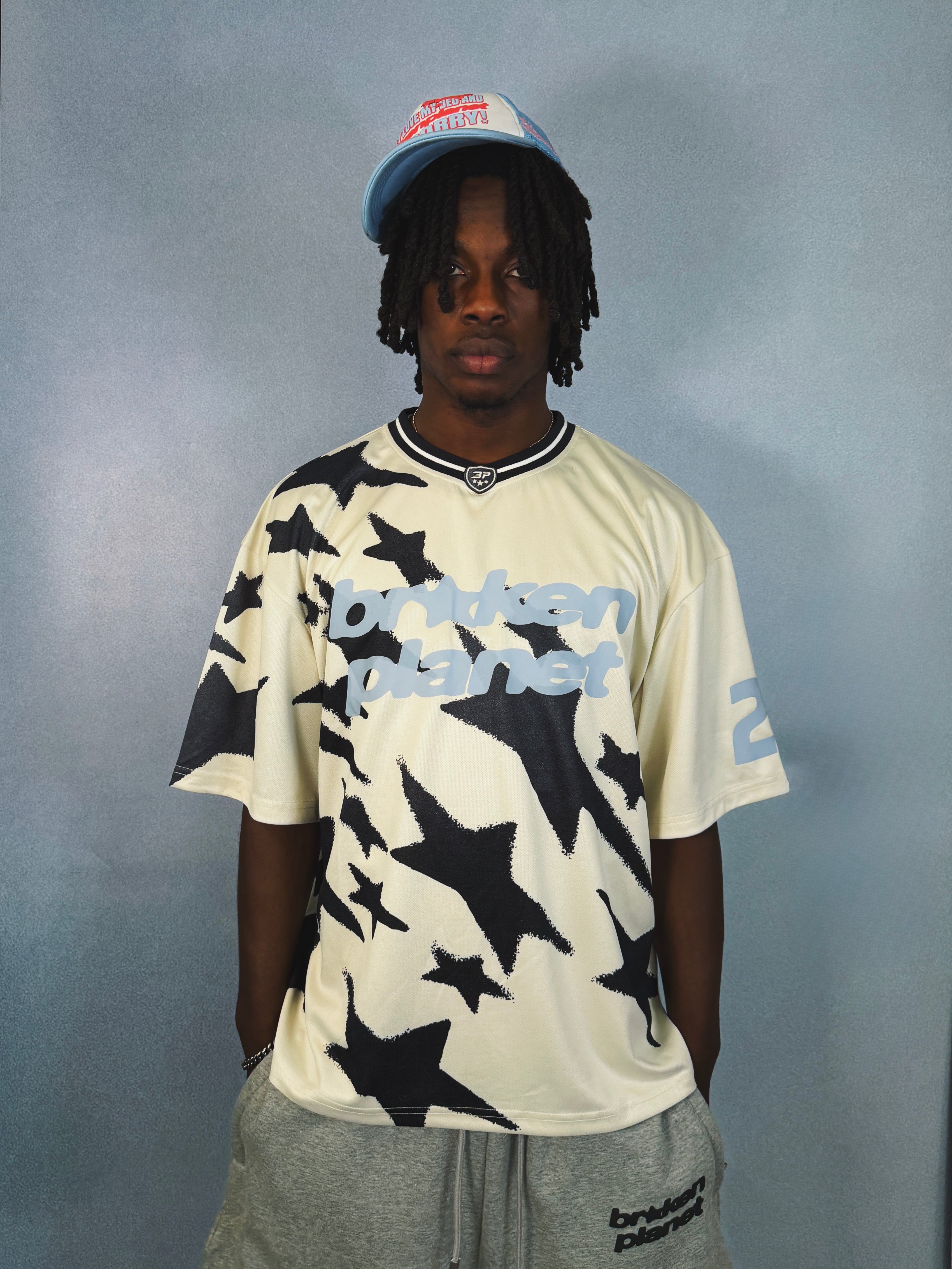 Allstars Football Jersey - Vanilla White/Sky Blue - 3