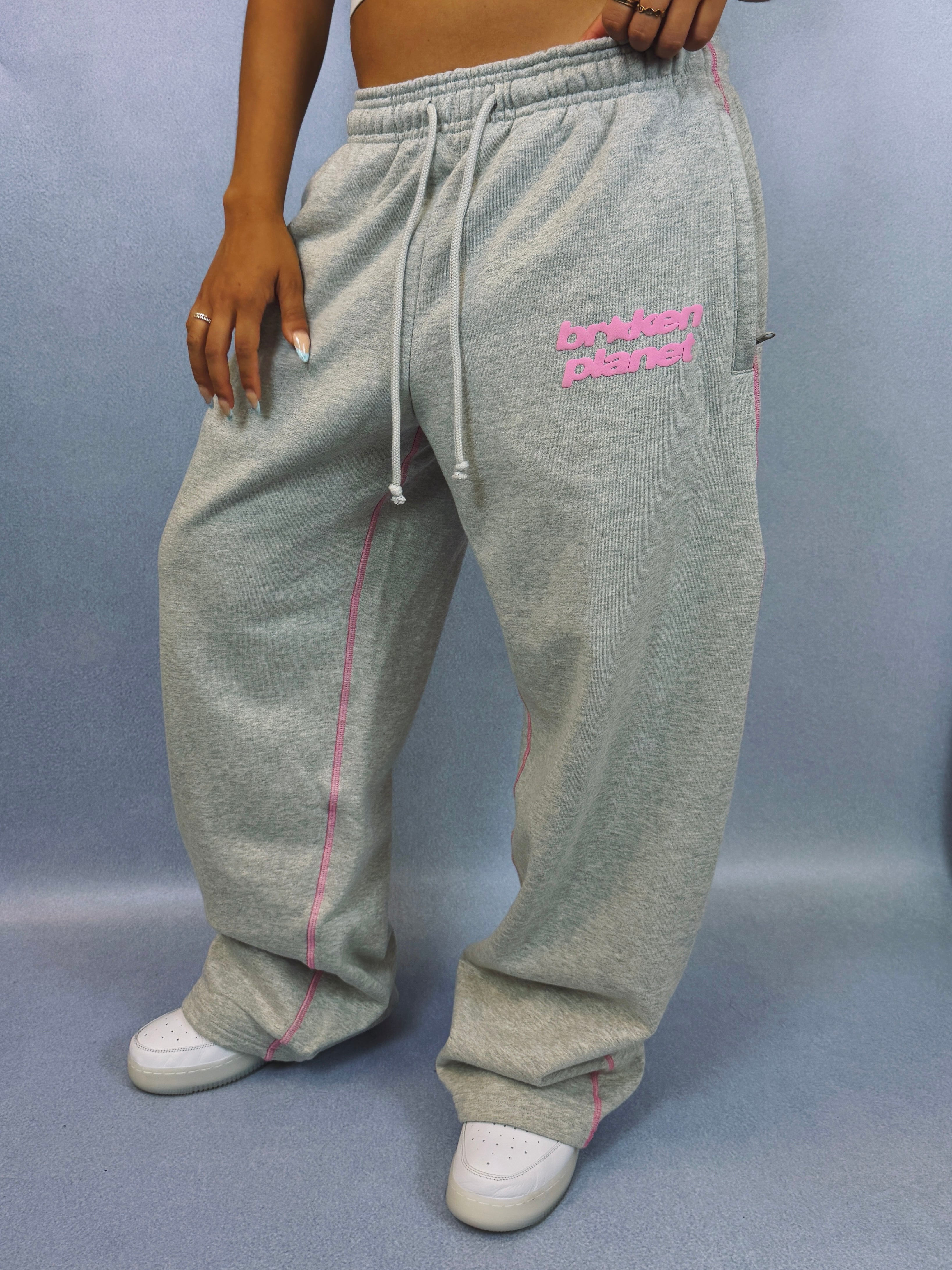 Star Logo Covered Stitch Sweatpants - Ash Heather Gray - 5