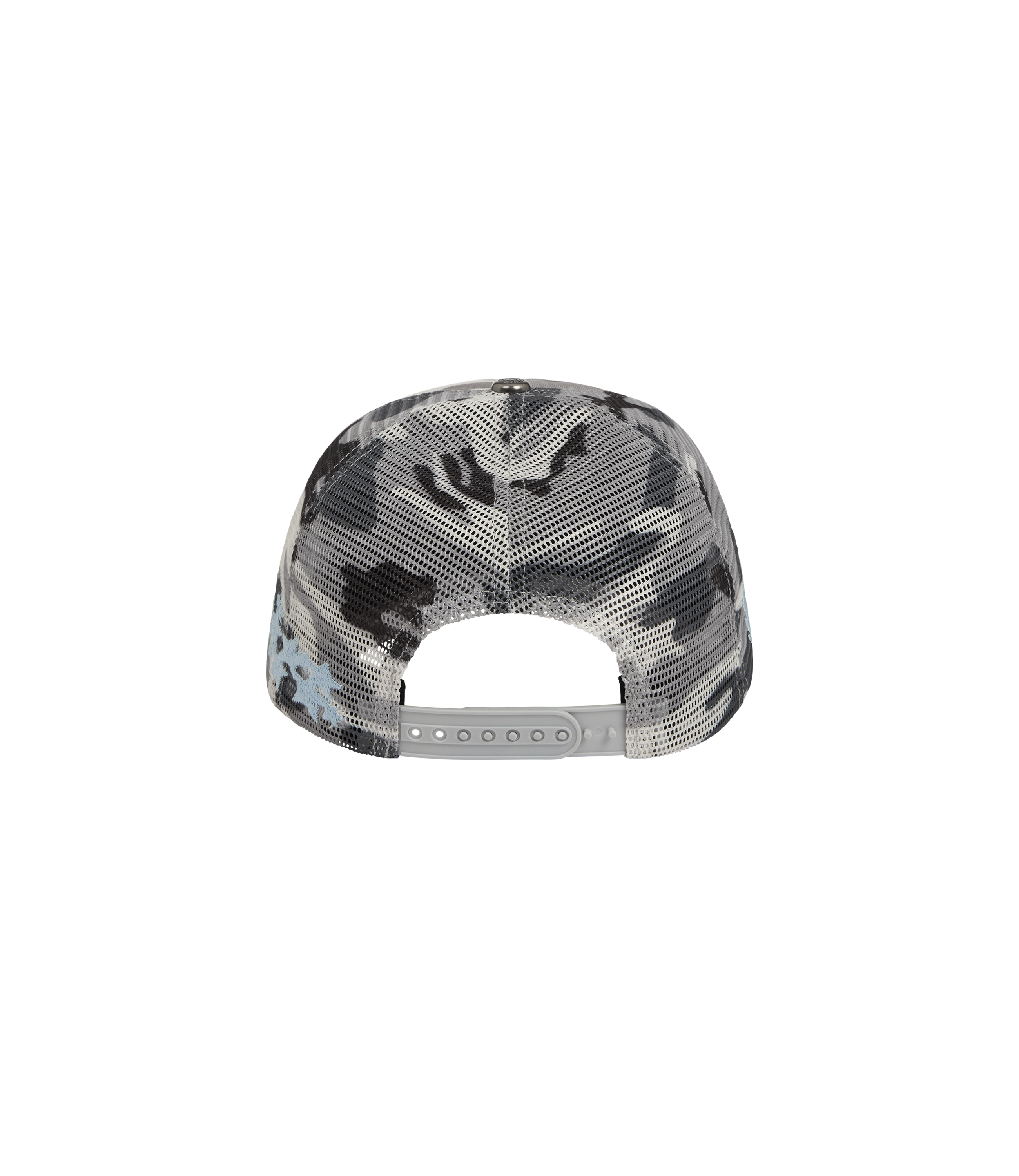 Broken Planet Trucker Hat - Heather Gray/Snow Star Camo - 6