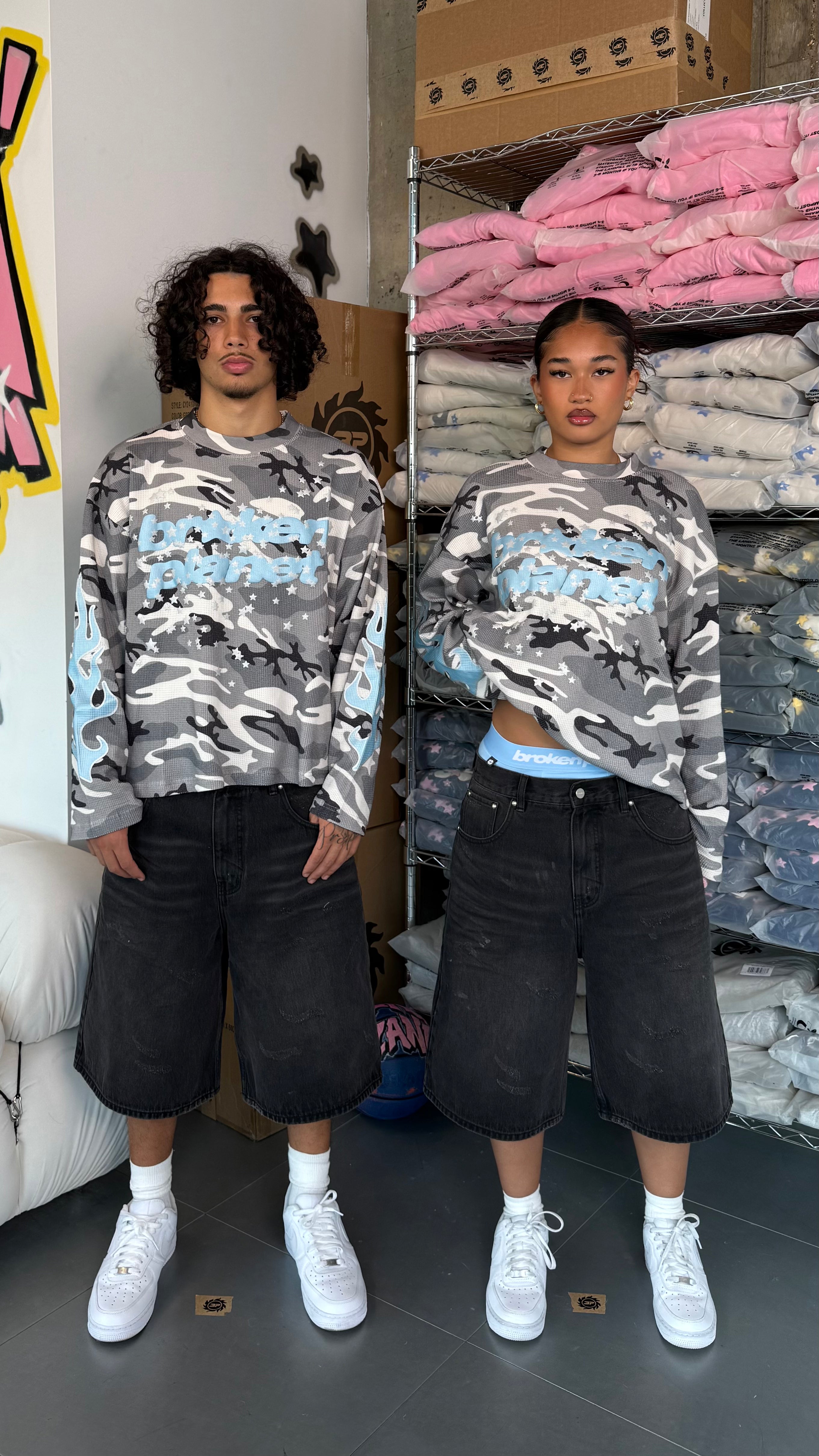 Distressed Denim Shorts - Washed Midnight Black - 3