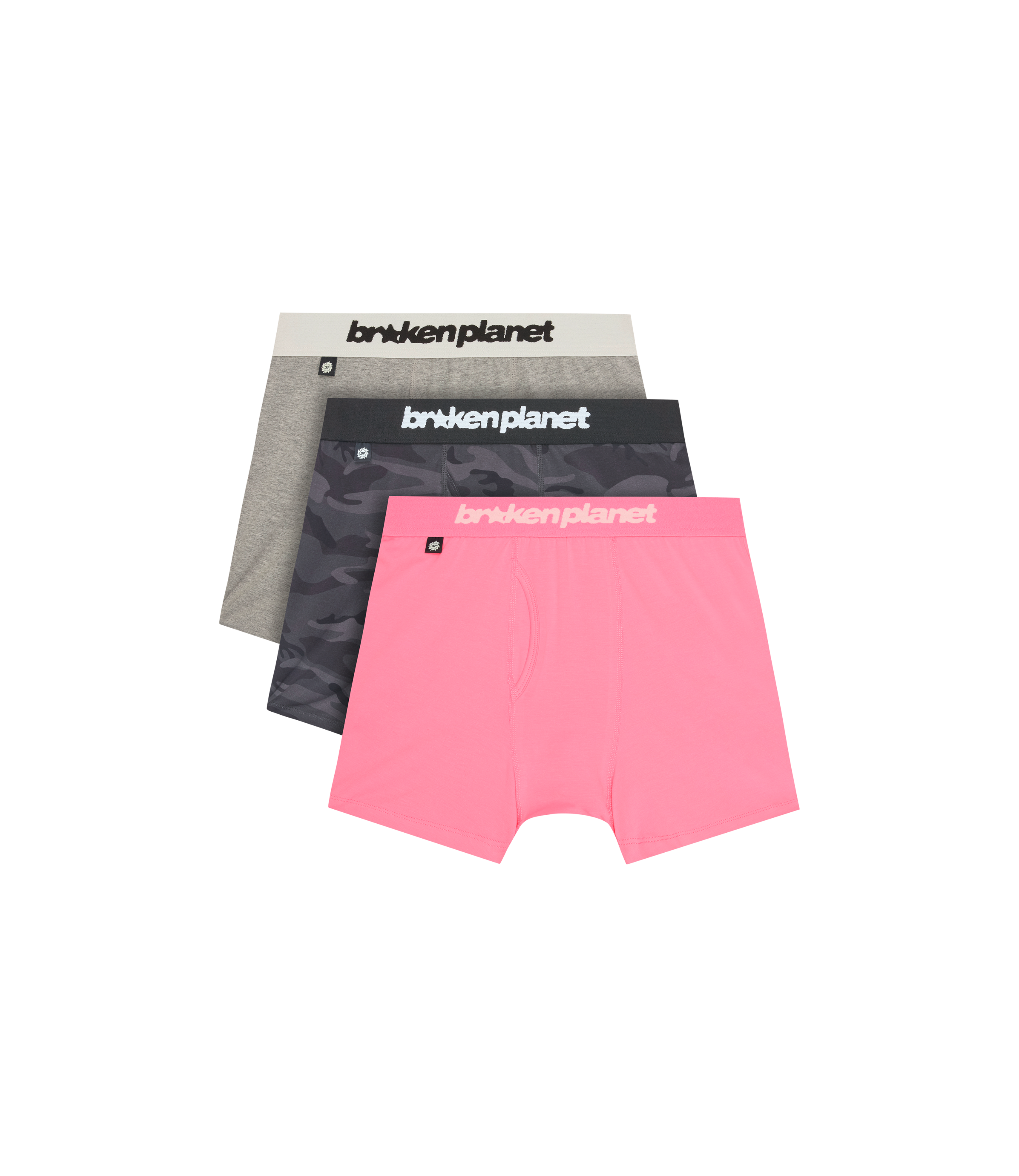 Star Logo Boxers (3-pack) - Black Camo/Candy Pink/Heather Gray