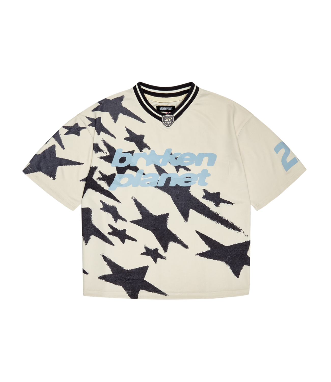 Allstars Football Jersey - Vanilla White/Sky Blue