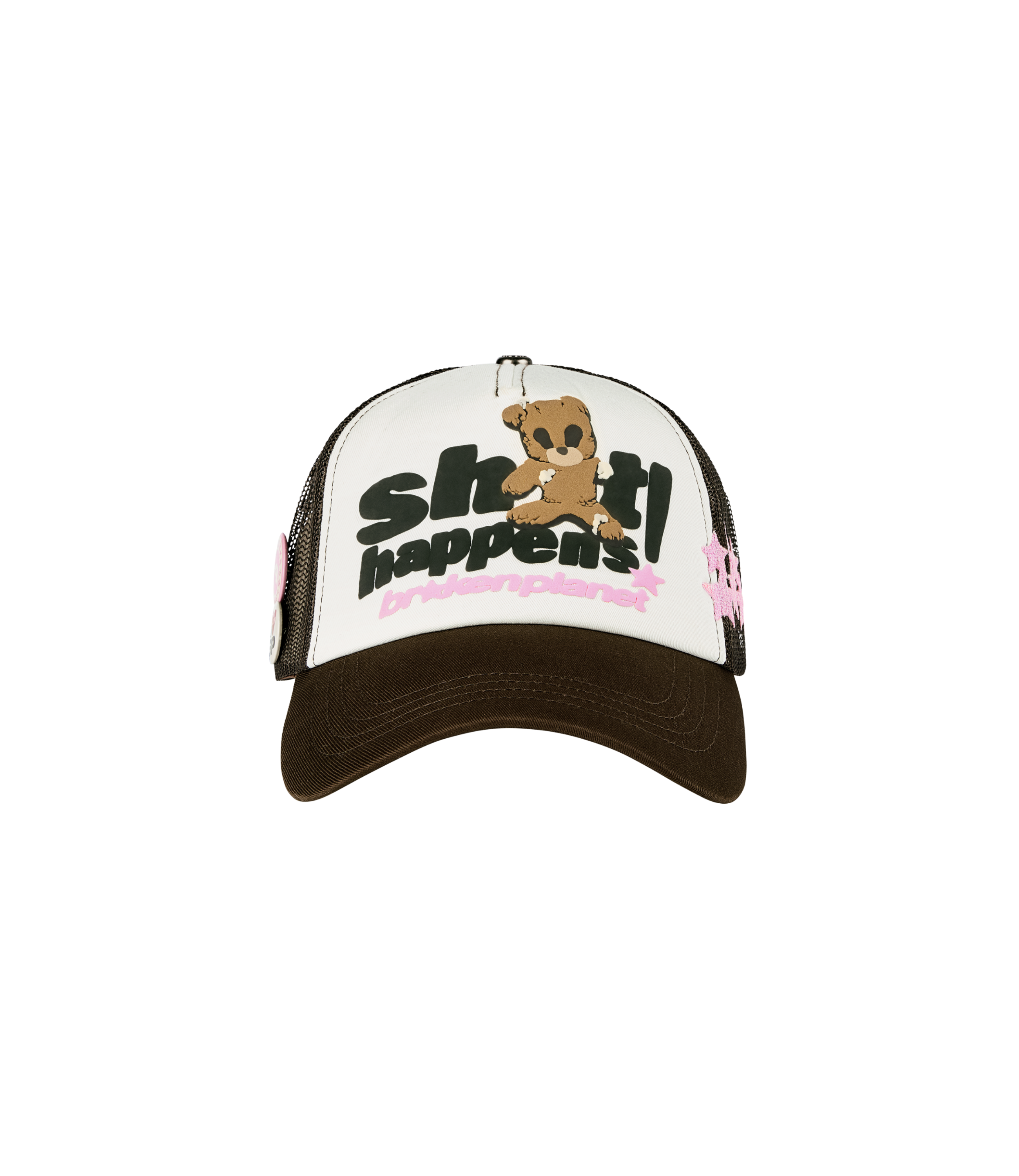 Sh*t Happens Trucker Hat - Chocolate Brown
