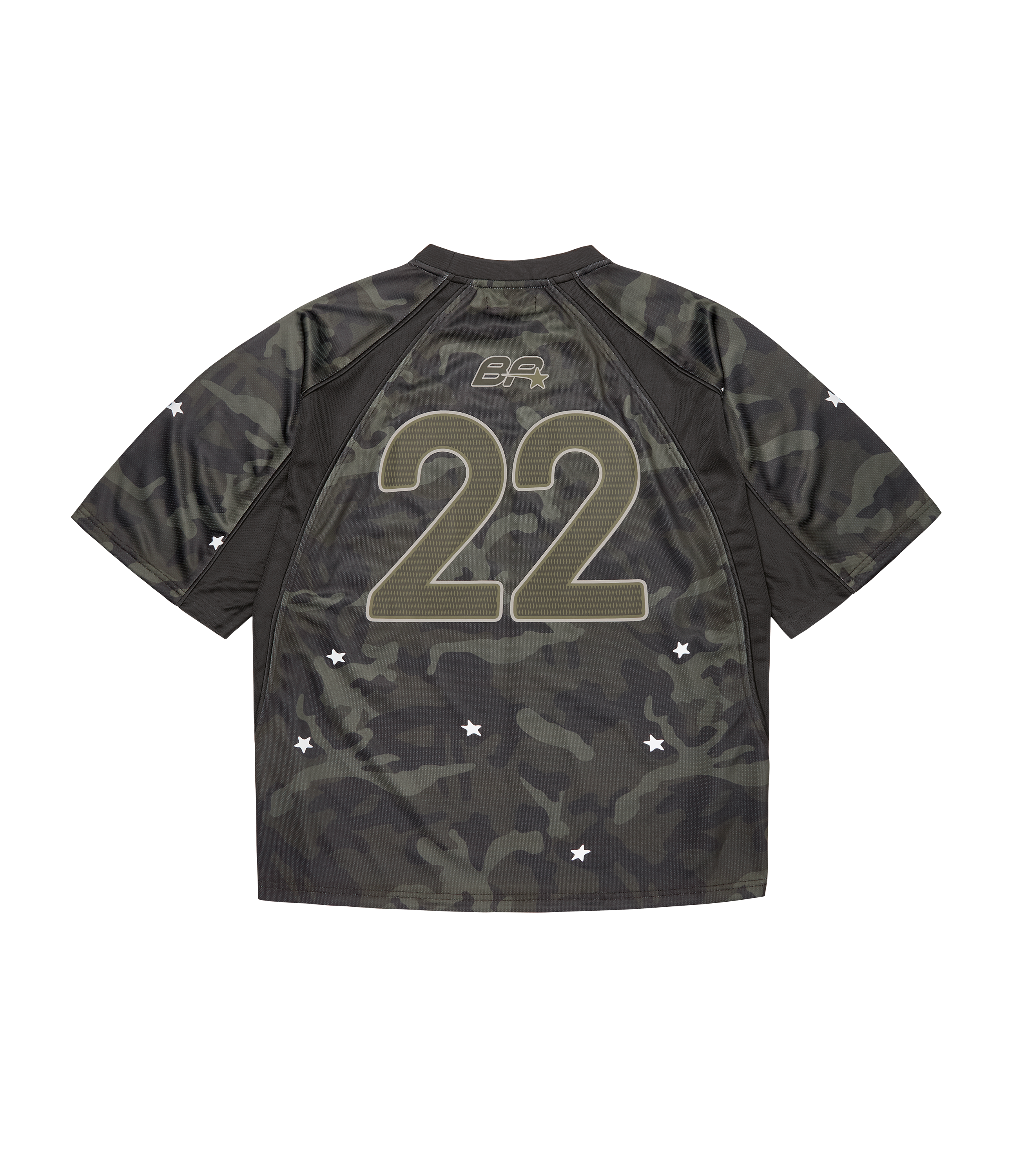 Star Camo Reflective Football Jersey - Green Star Camo - 2