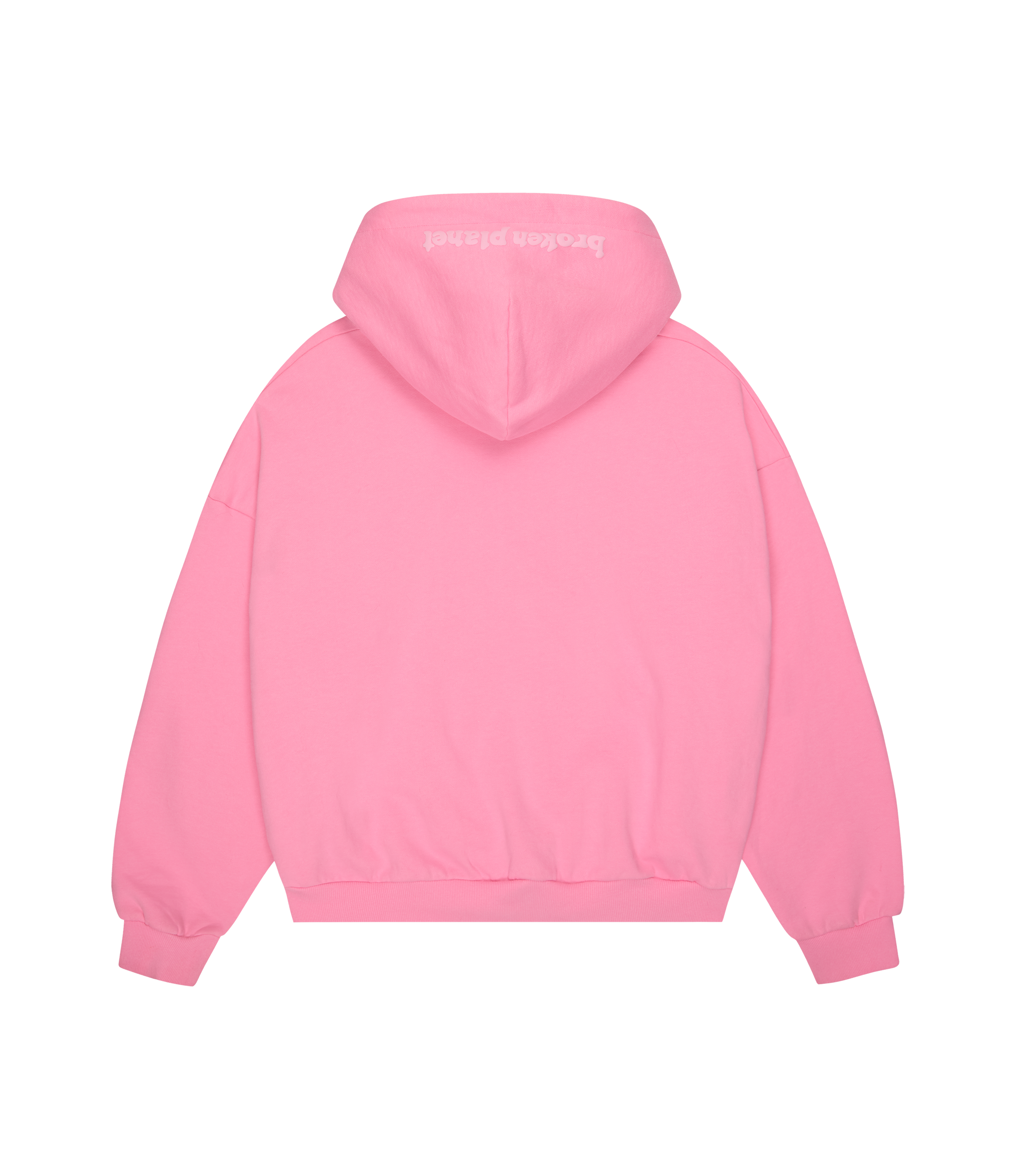 Broken Planet Zip-up Hoodie - Candy Pink - 2
