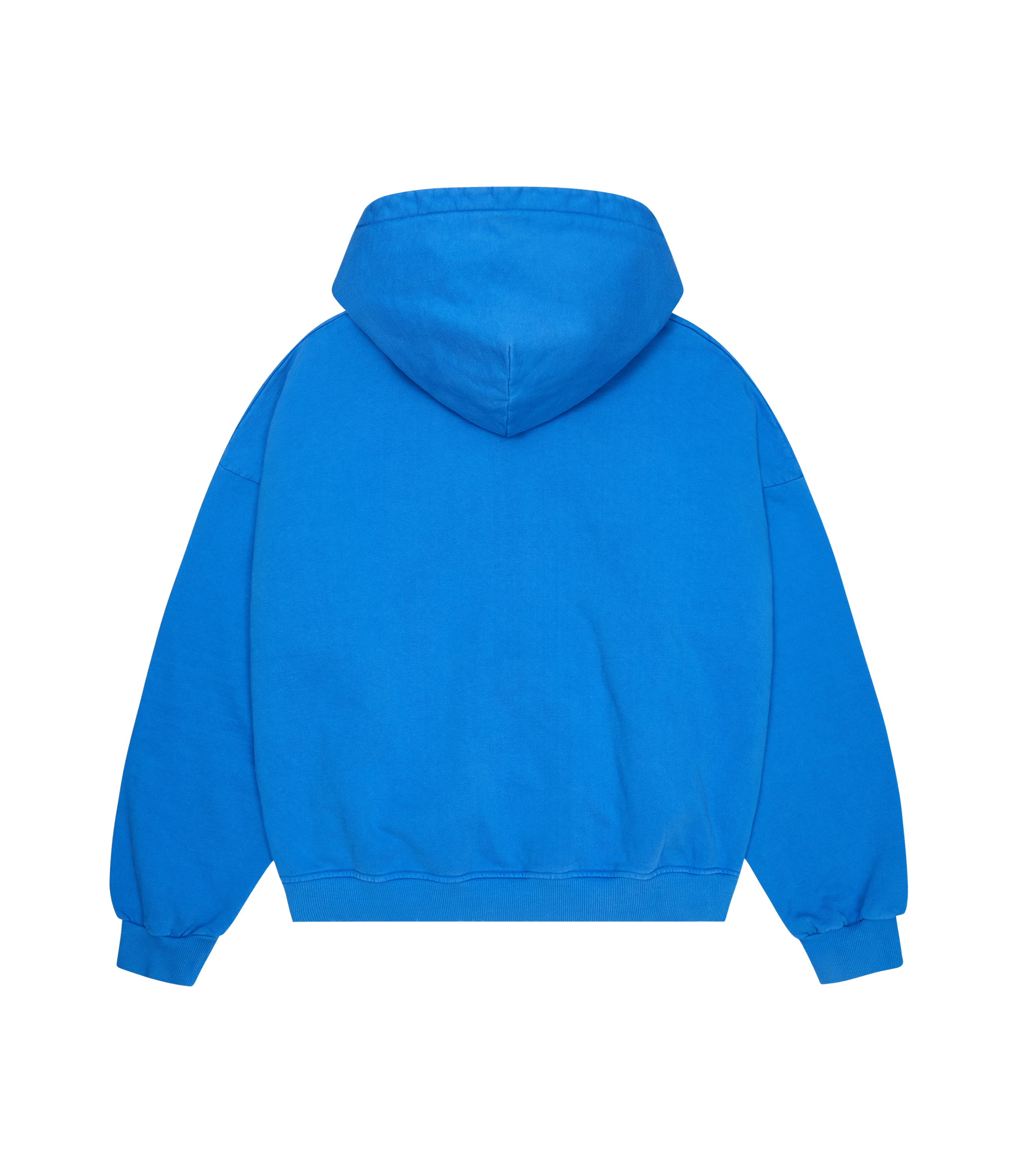 Star Logo Zip-Up Hoodie cobalt blue back