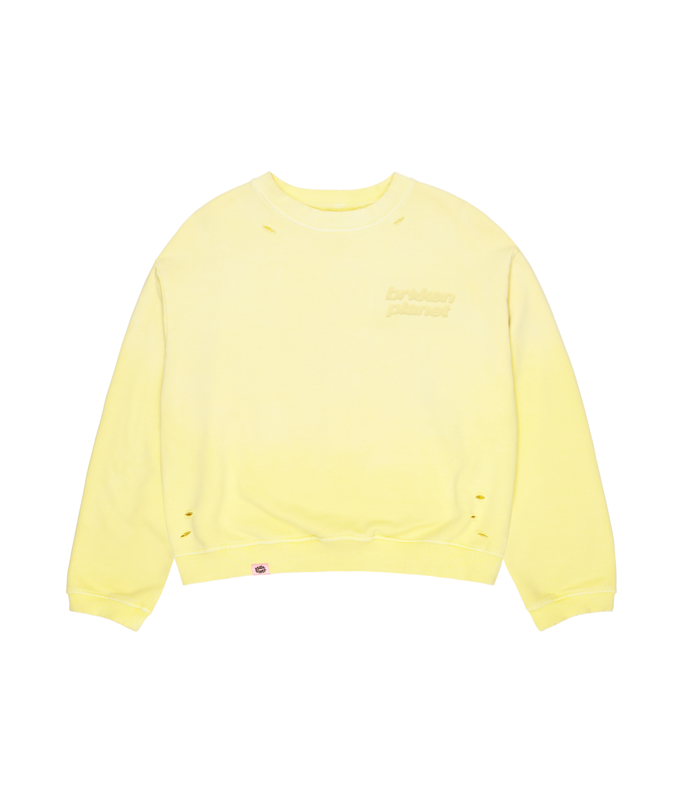Star Logo Sunfaded Crewneck - Sun Yellow