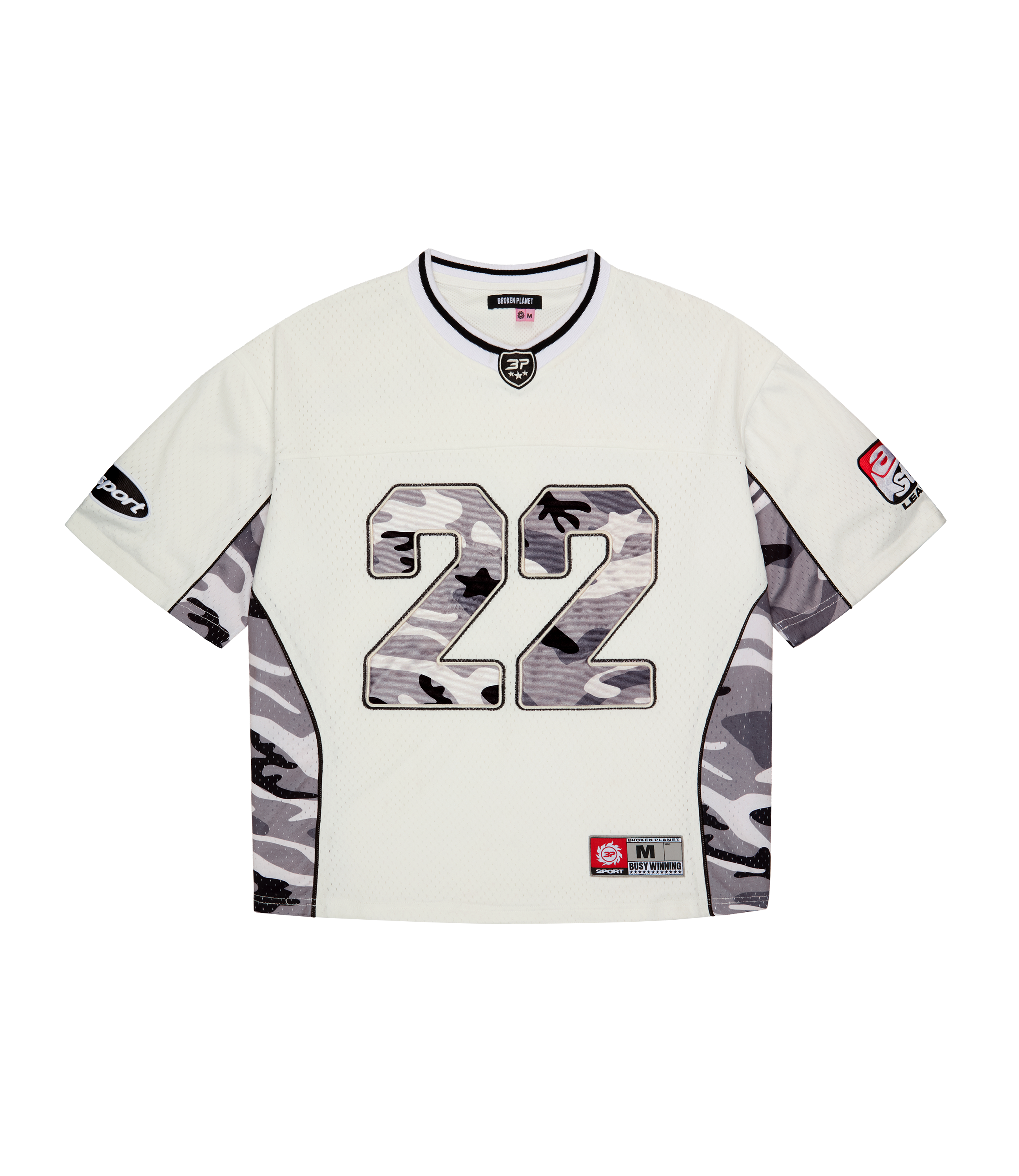 Star Camo Football Jersey - Snow Star Camo