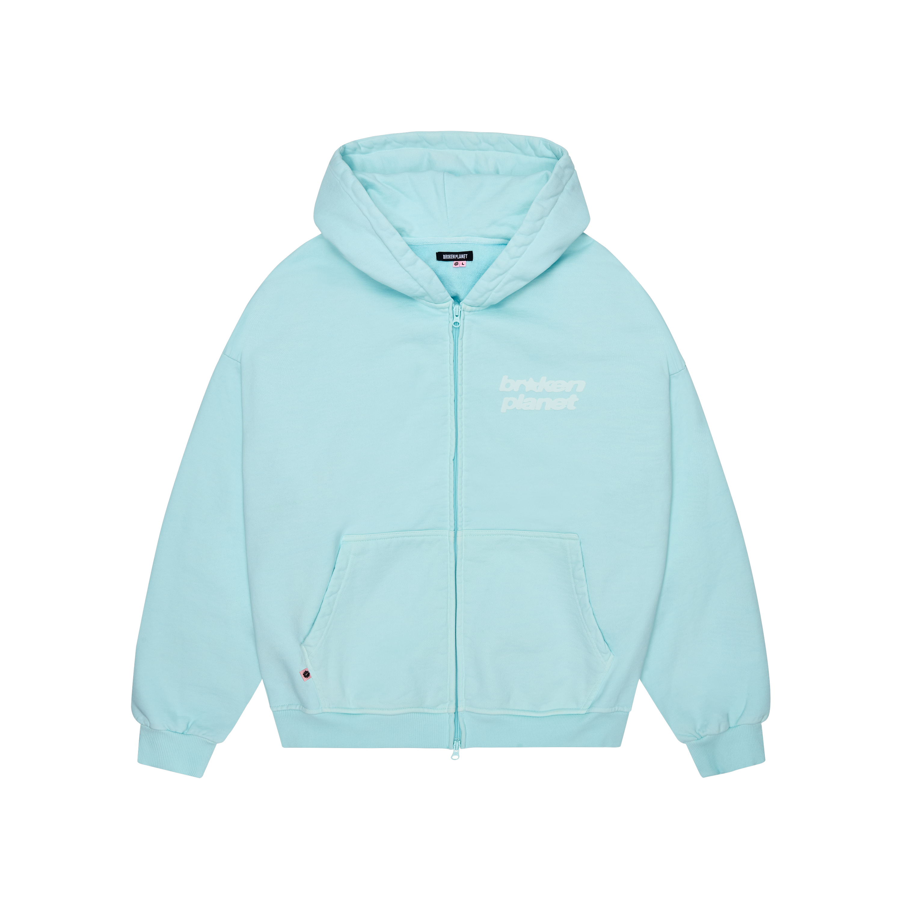 Star Logo Zip-up Hoodie - Blue Tint
