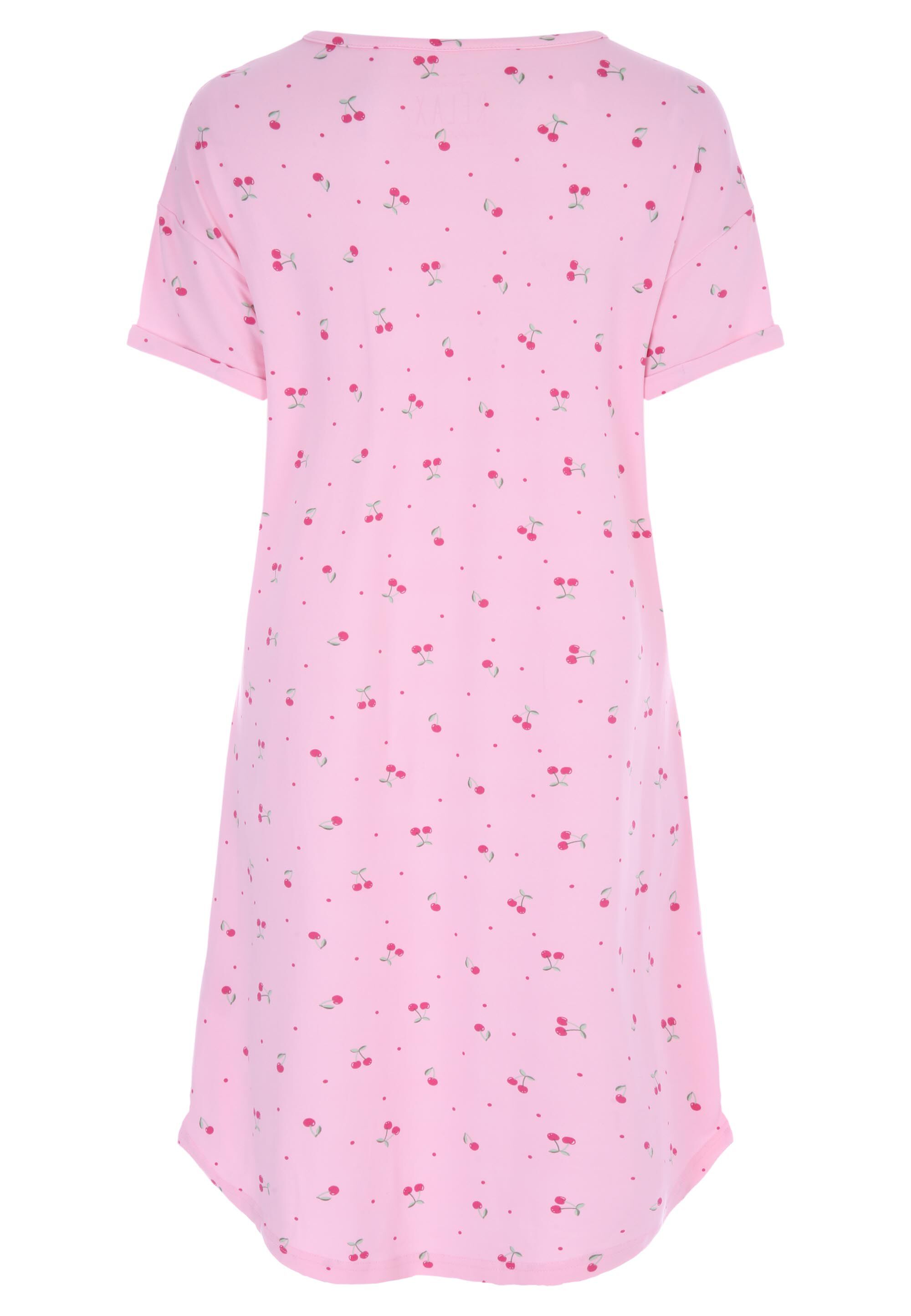 Womens Pink Cherry Soft Touch Nightdress