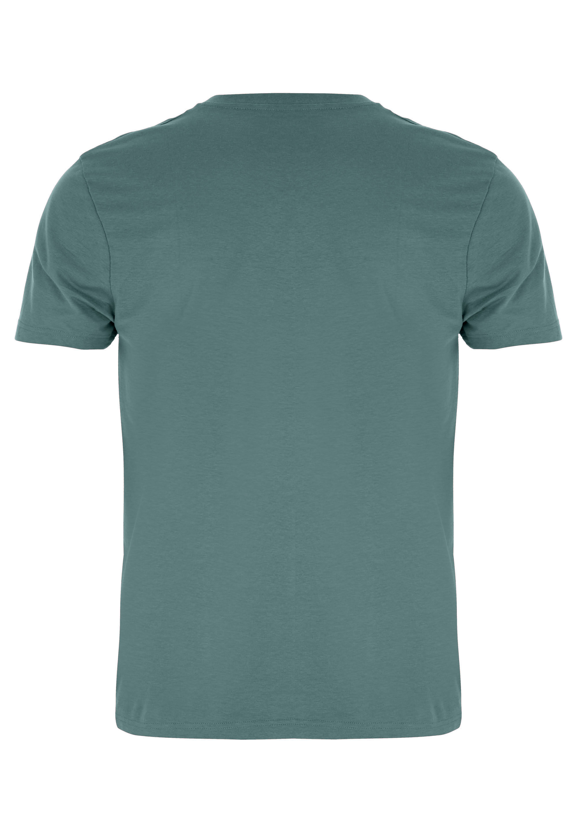 Mens Teal Crew Neck Cotton T-Shirt