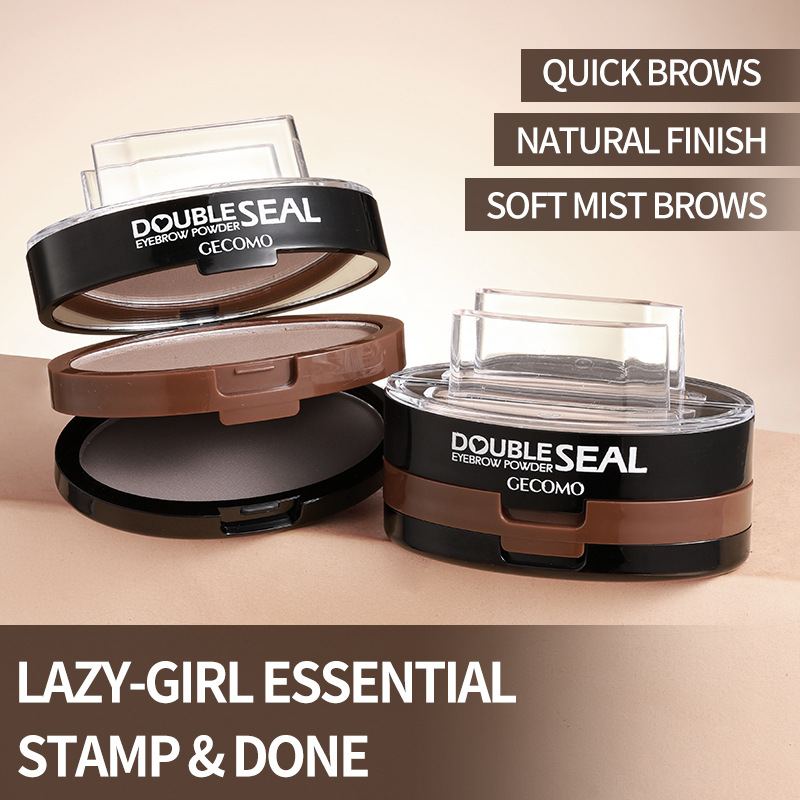 GECOMO DOUBLE LAZY SEAL EYEBROW POWDER