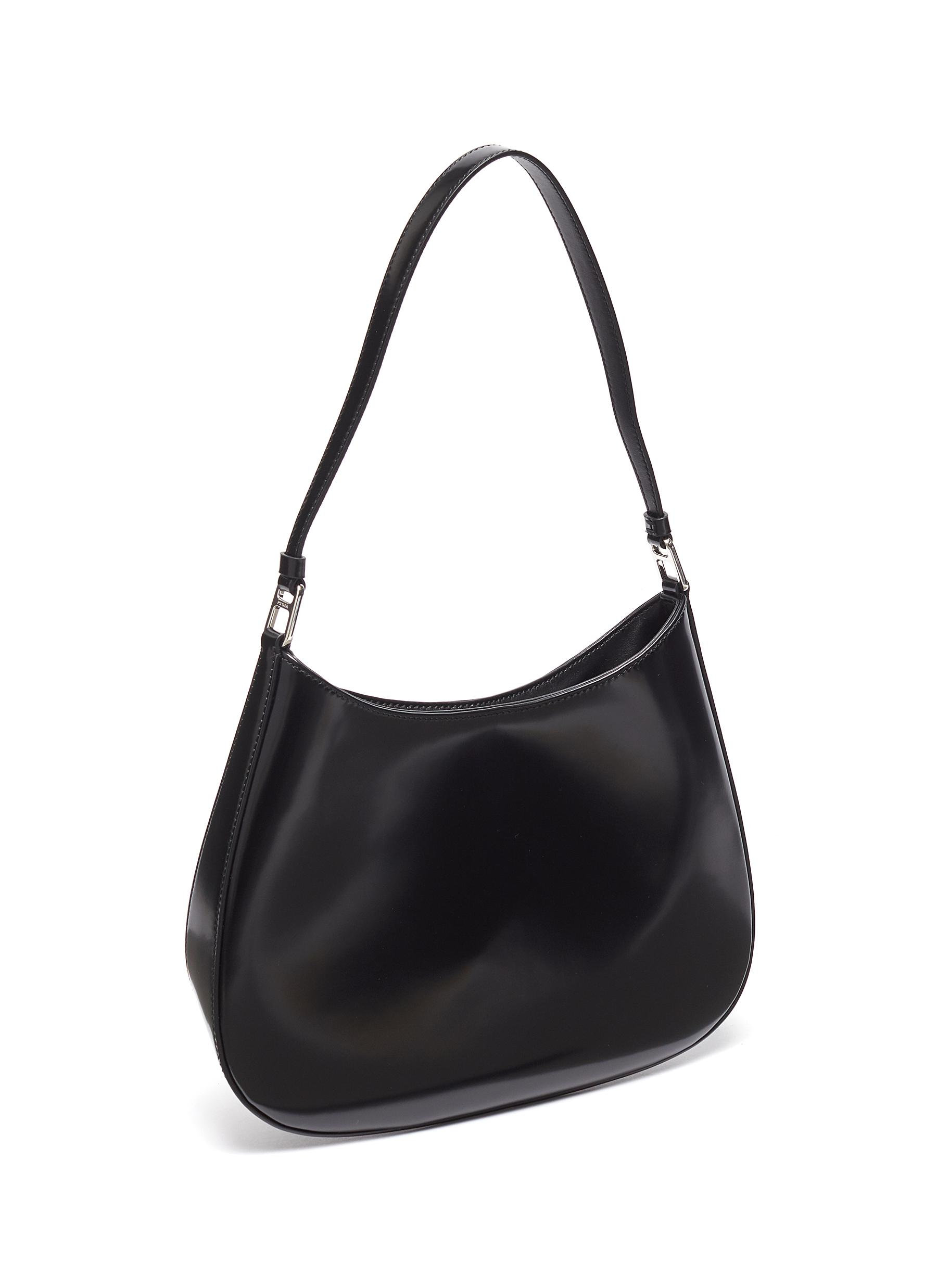 BLACK Shoulder Bags for Women, Cute Tote Handbag Mini Clutch Purse with Zipper Closure