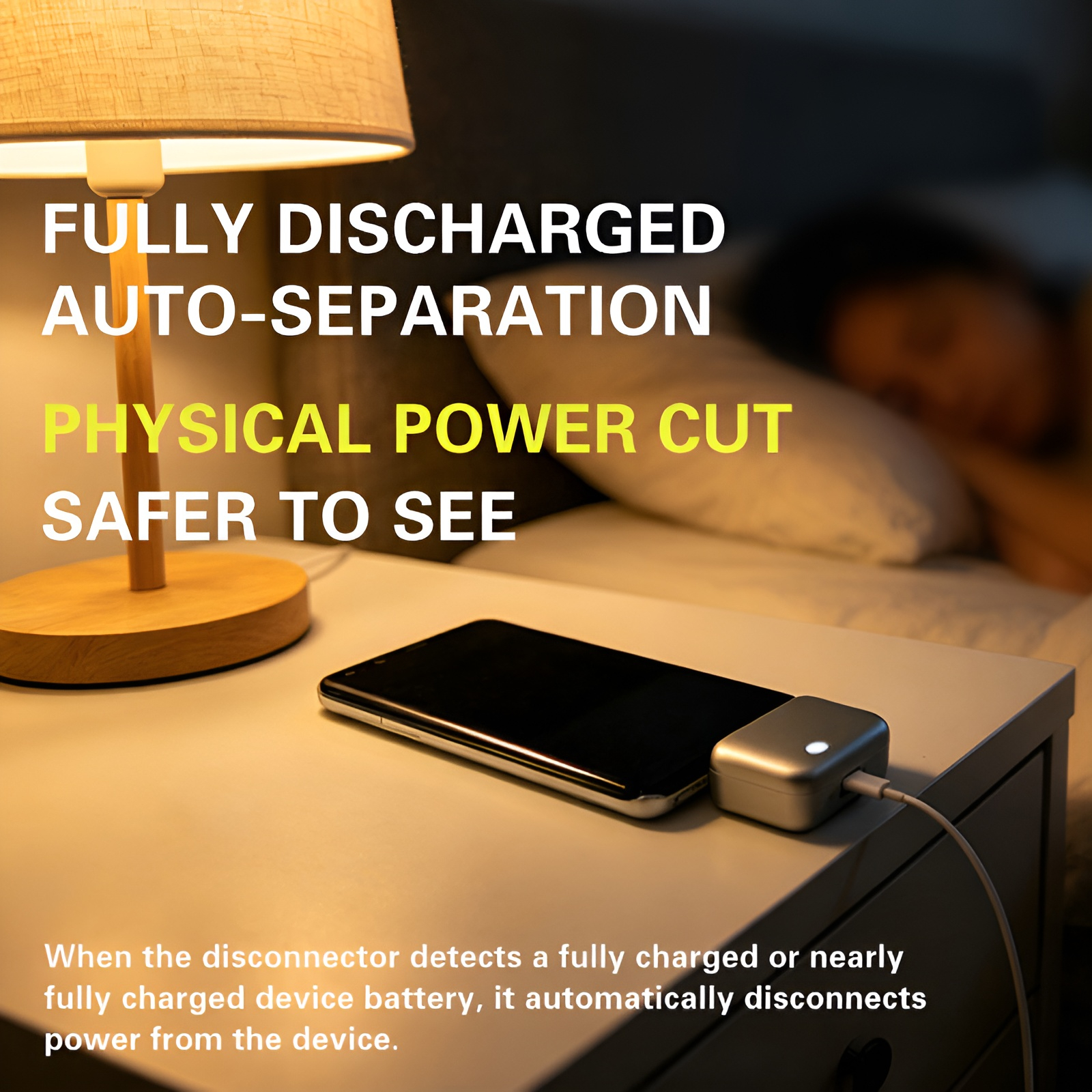 Fully charged splitter intelligently separates when fully charged, supports 140W fast charging, auto
