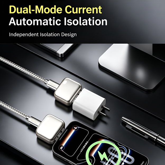 Fully charged splitter intelligently separates when fully charged, supports 140W fast charging, auto