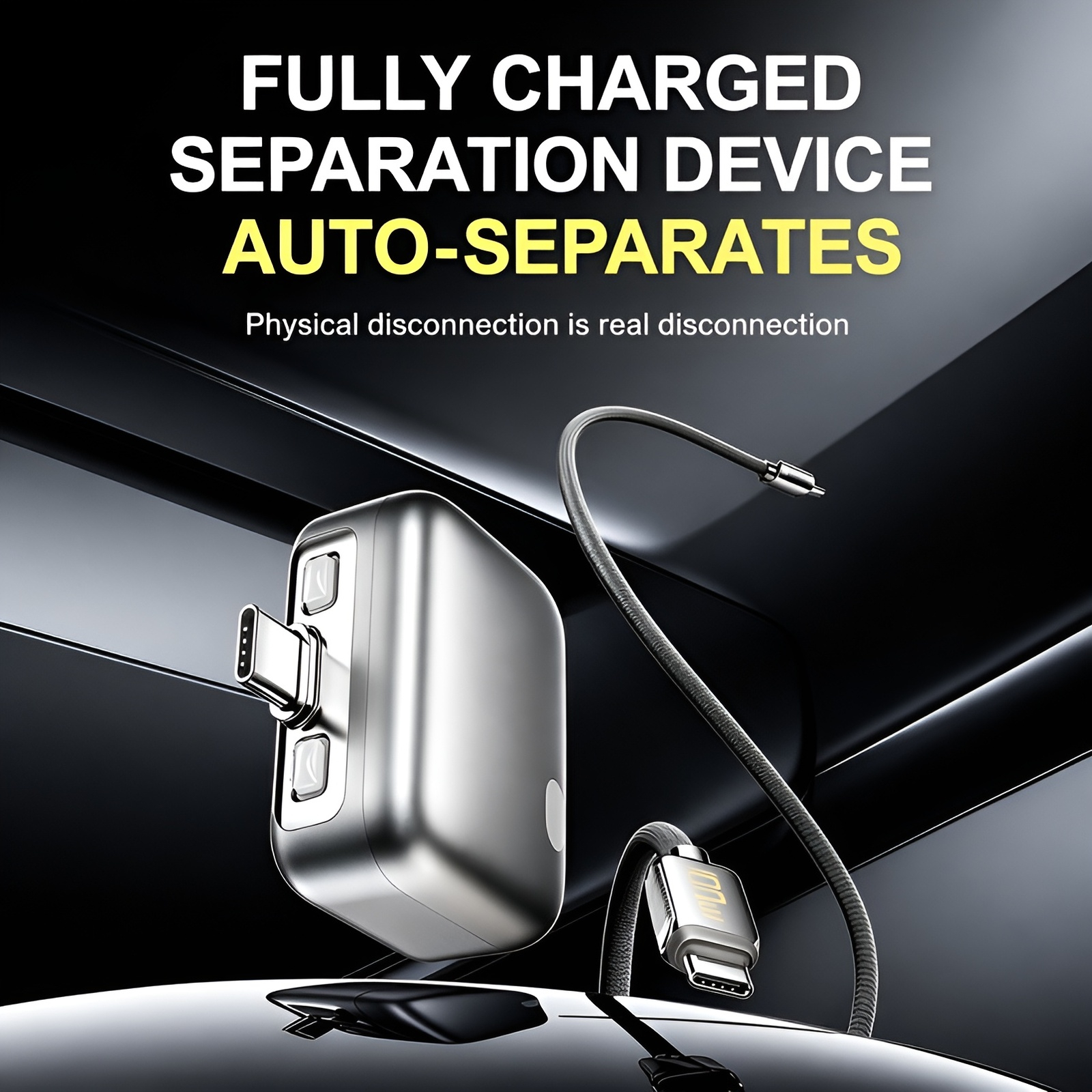 Fully charged splitter intelligently separates when fully charged, supports 140W fast charging, auto