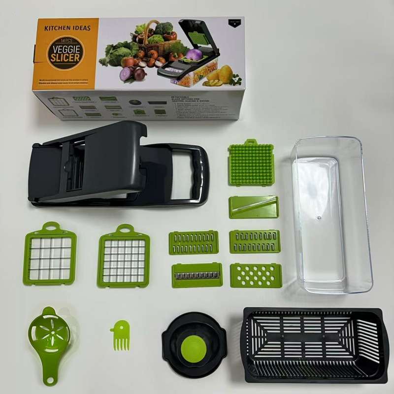 Multi-functional Vegetable Chopper - Kitchen Essential For Slicing, Dicing, Shredding, And Cutting Fruits & Vegetables