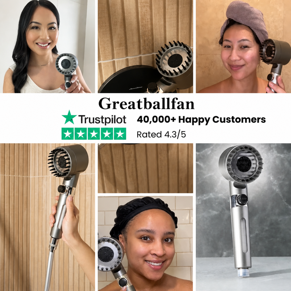 Showerhead Set For Home Bathrooms: Handheld, Powerful, With Filter, Purifier, And Pressure-boosting Hose