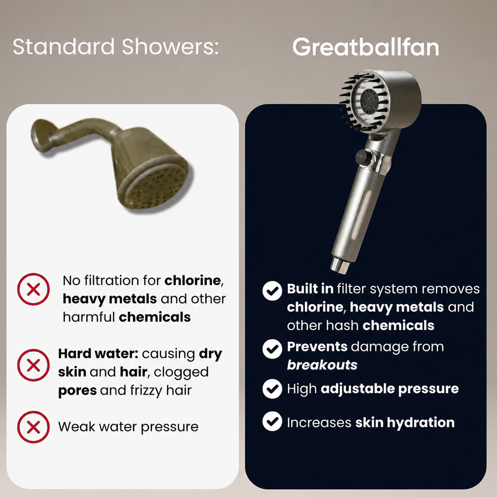 Showerhead Set For Home Bathrooms: Handheld, Powerful, With Filter, Purifier, And Pressure-boosting Hose