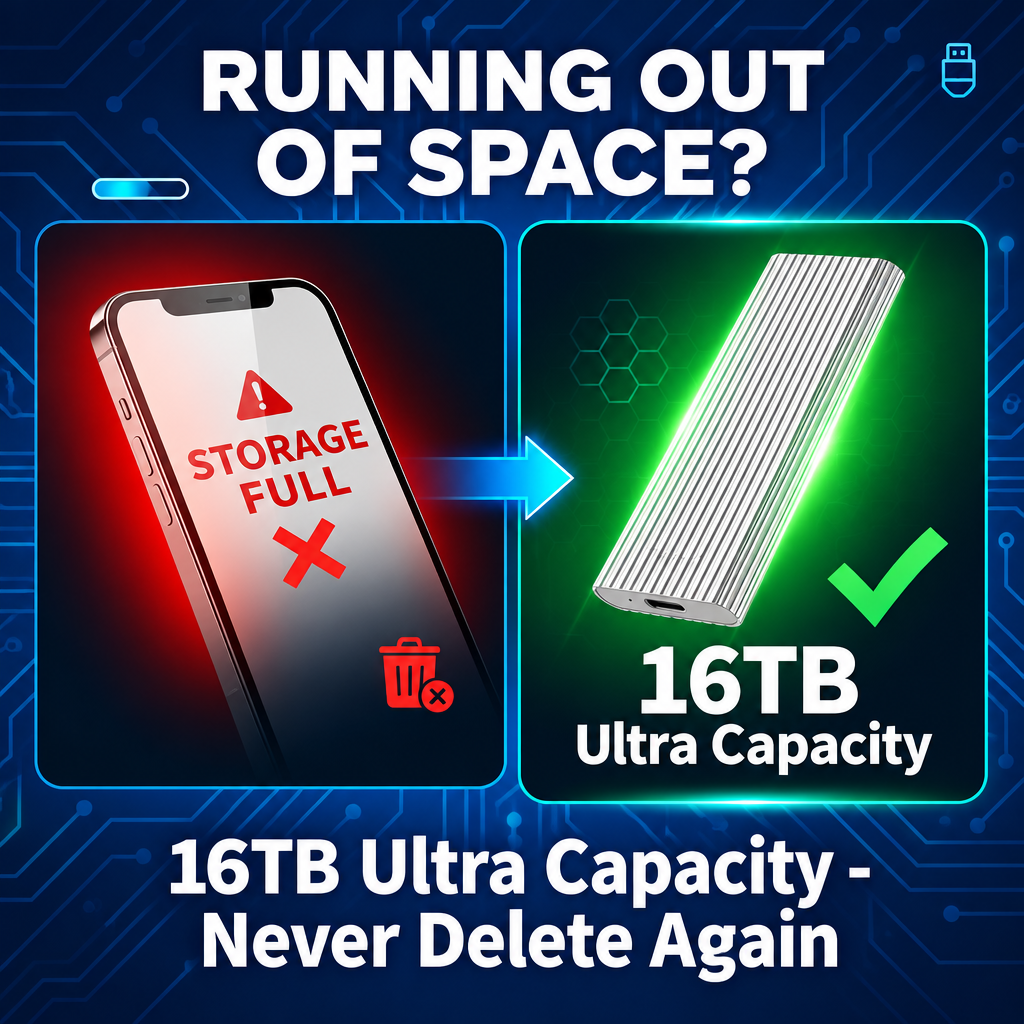 Portable Solid-state Drive (ssd) External Hard Drive