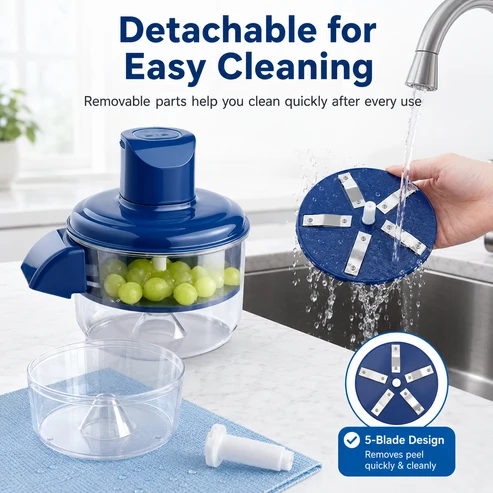 Fully Automatic Household Electric Fruit Peeler, Fruit And Vegetable Grape Peeler, Green Extraction Peeler