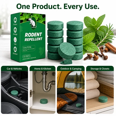 Natural Rodent Repellent Balls For Indoor Use — Protects Furniture From Chewing, Freshens Air With A Gentle, Long-lasting Scent