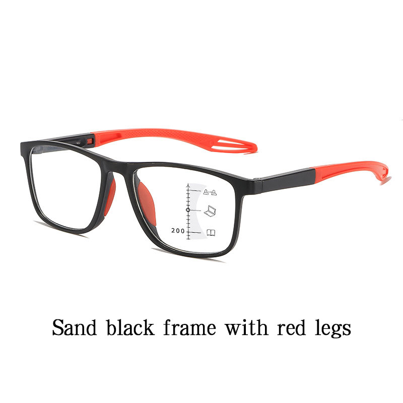 Multi-focus Progressive Reading Glasses – Blue Light Blocking, Ultra-light Sports Frame, Perfect For Distance And Near Vision – Fashionable Eyewear For Seniors