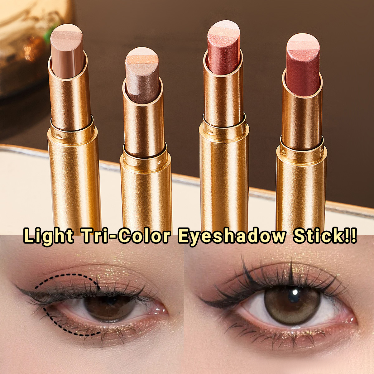 Radiant Tri-color Eyeshadow Stick