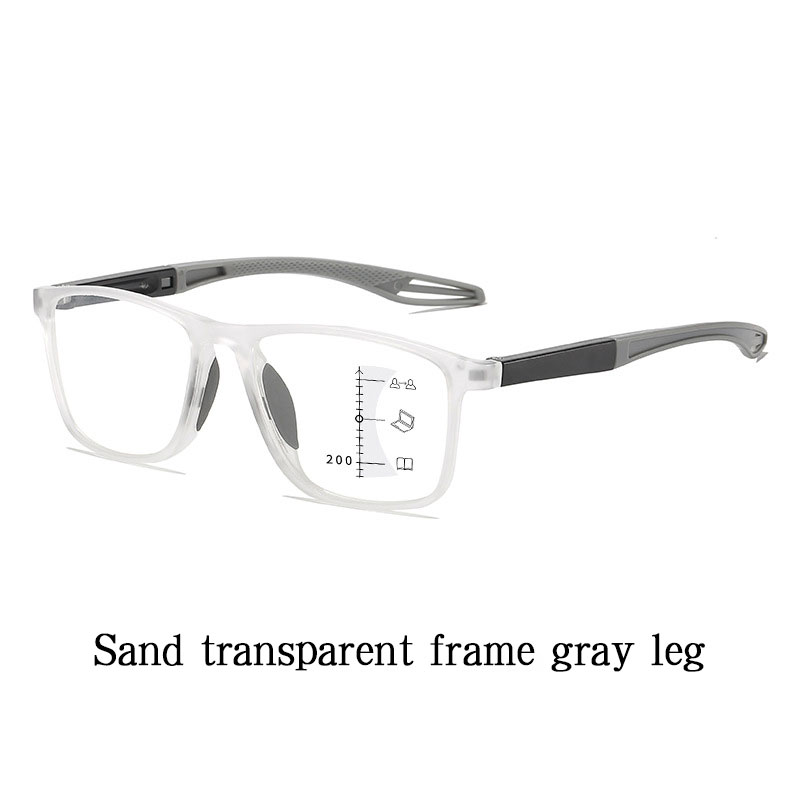 Multi-focus Progressive Reading Glasses – Blue Light Blocking, Ultra-light Sports Frame, Perfect For Distance And Near Vision – Fashionable Eyewear For Seniors