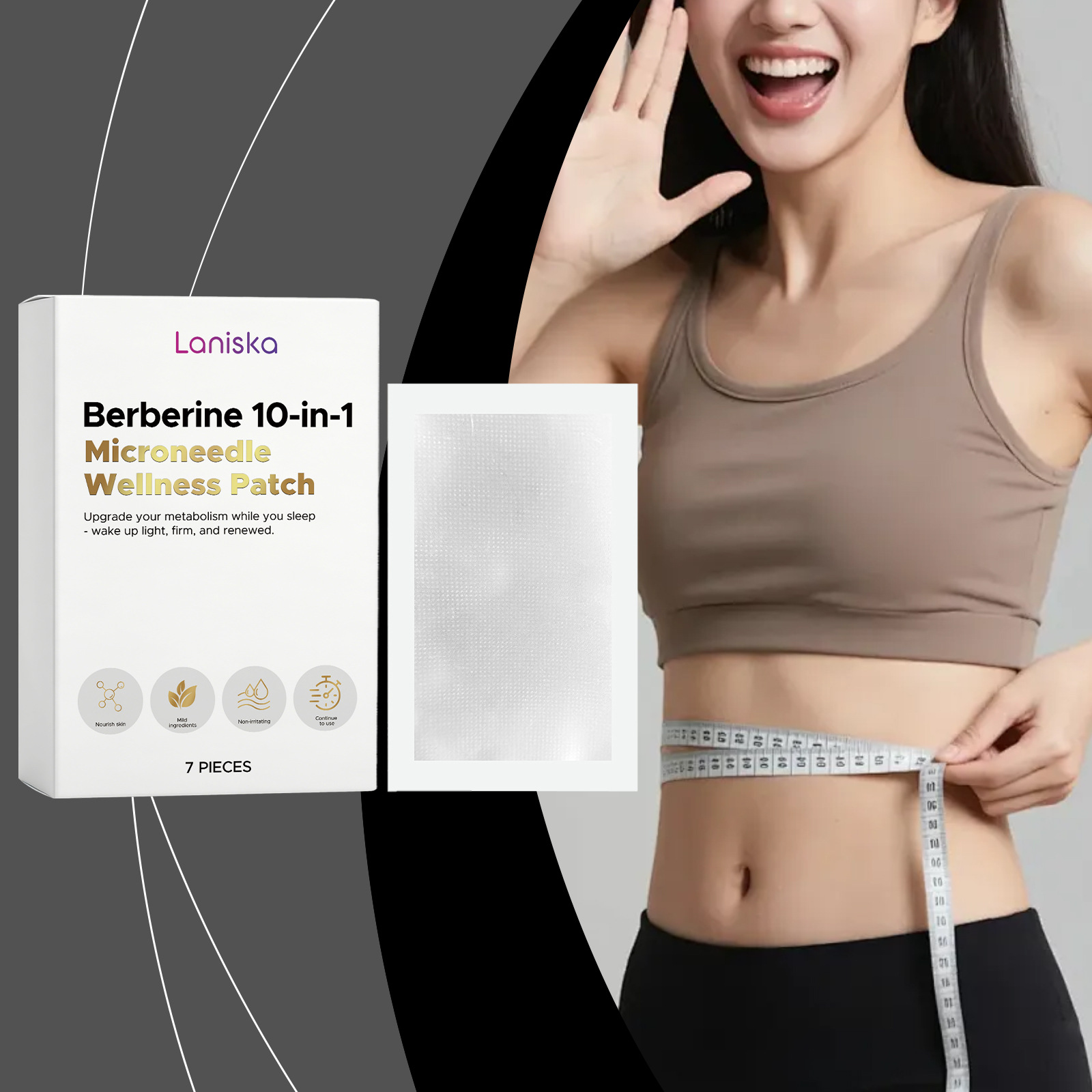 Laniska Body Shaping Patch – Breathable & Skin-friendly Daily Care For Lightweight Firming, Toning & Body Contouring